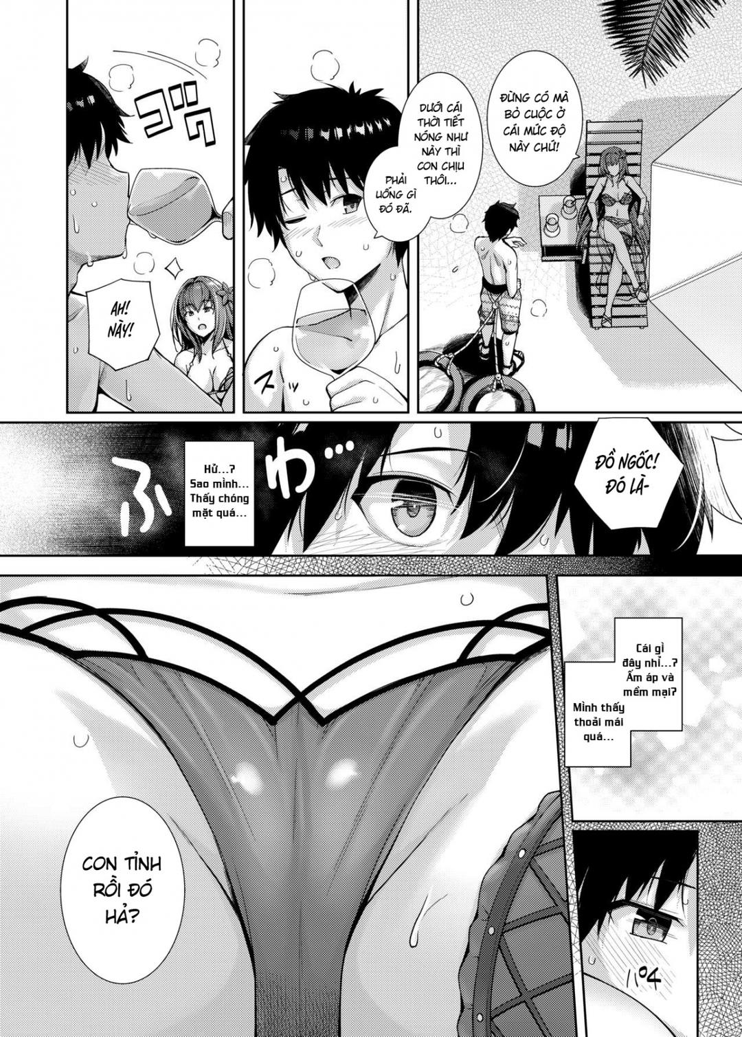 HentaiVN.net - Ảnh 5 - Swimsuit Shishou and Her Lover - Chap 1
