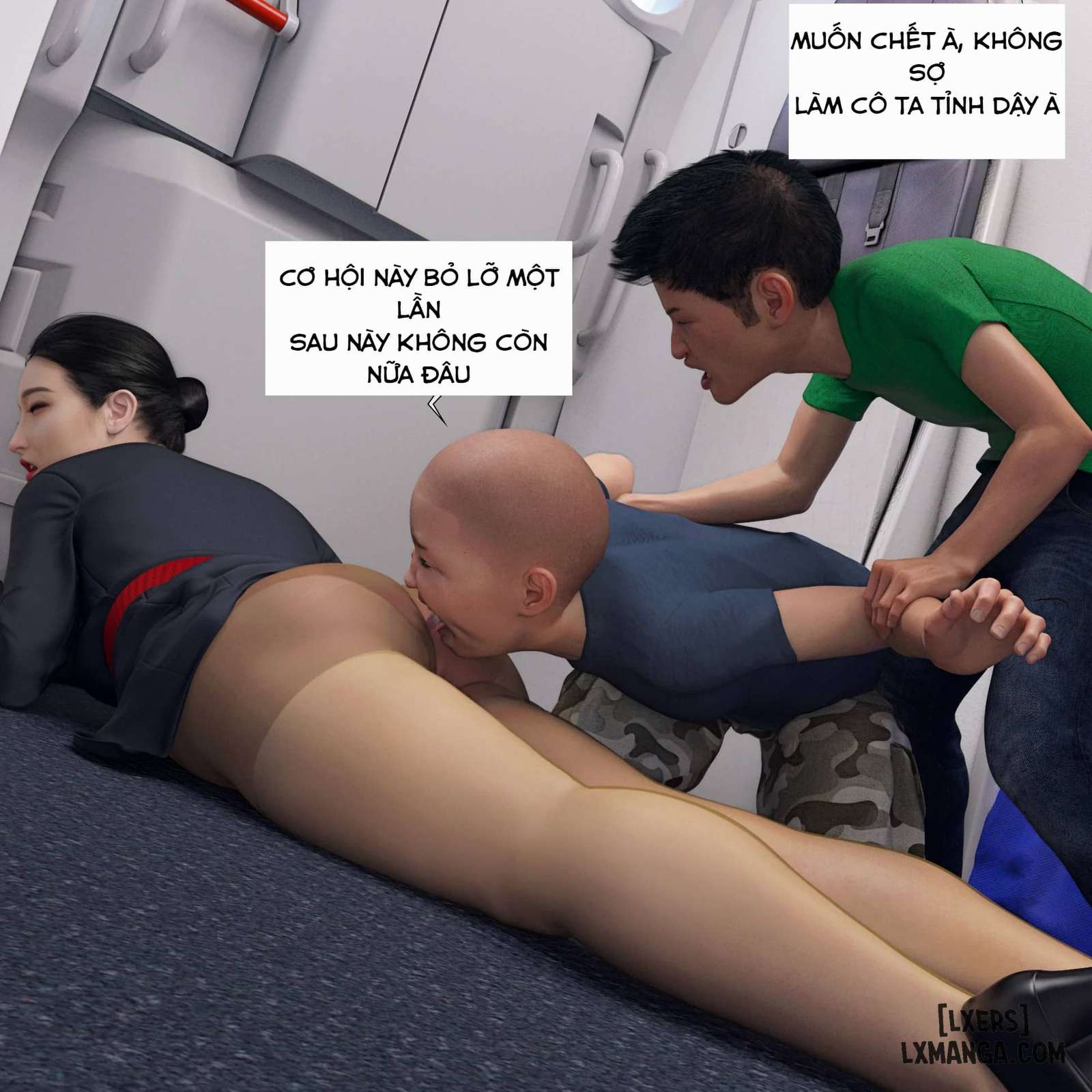 HentaiVN.net - Ảnh 48 - Tiếp Viên Hàng Không - Chap 1