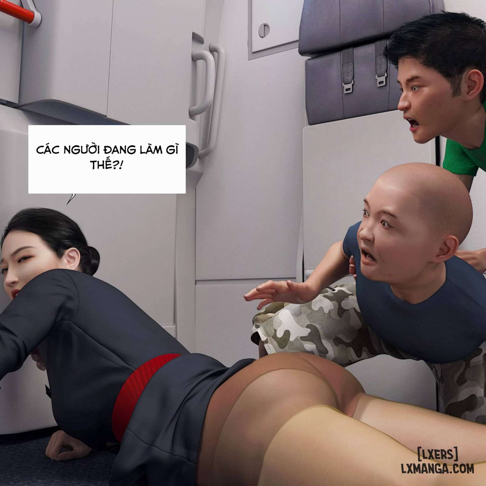 HentaiVN.net - Ảnh 50 - Tiếp Viên Hàng Không - Chap 1
