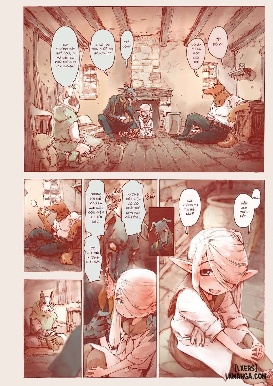 HentaiVN.net - Ảnh 12 - The Little Elf and the Savage Beastmen [J18] - 1_oneshot