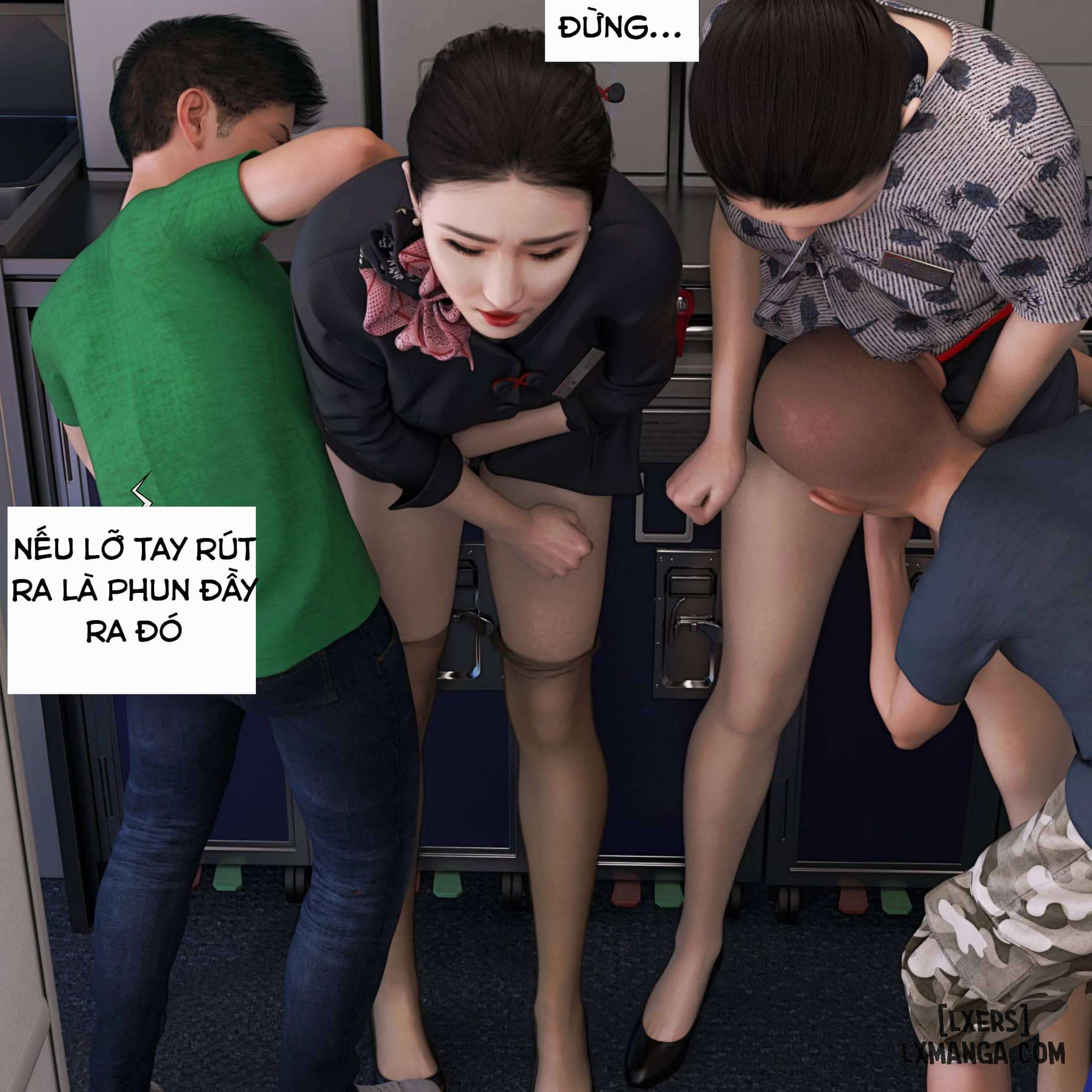 HentaiVN.net - Ảnh 125 - Tiếp Viên Hàng Không - Chap 1