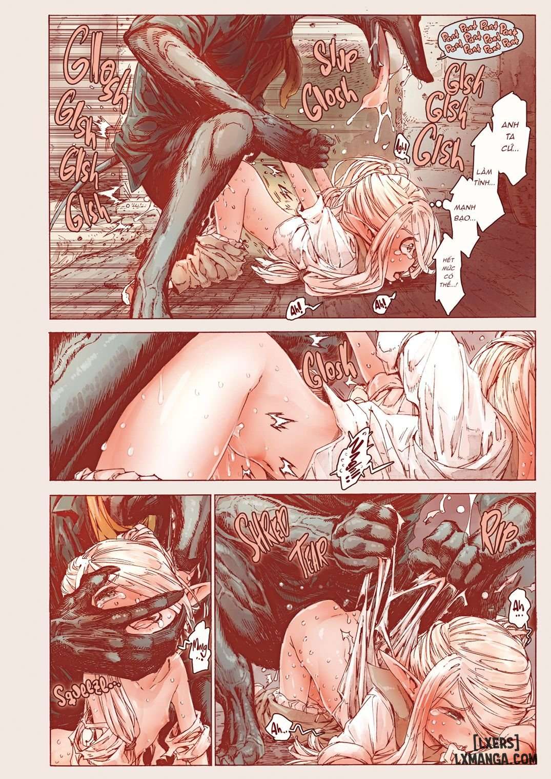 HentaiVN.net - Ảnh 16 - The Little Elf and the Savage Beastmen [J18] - 1_oneshot