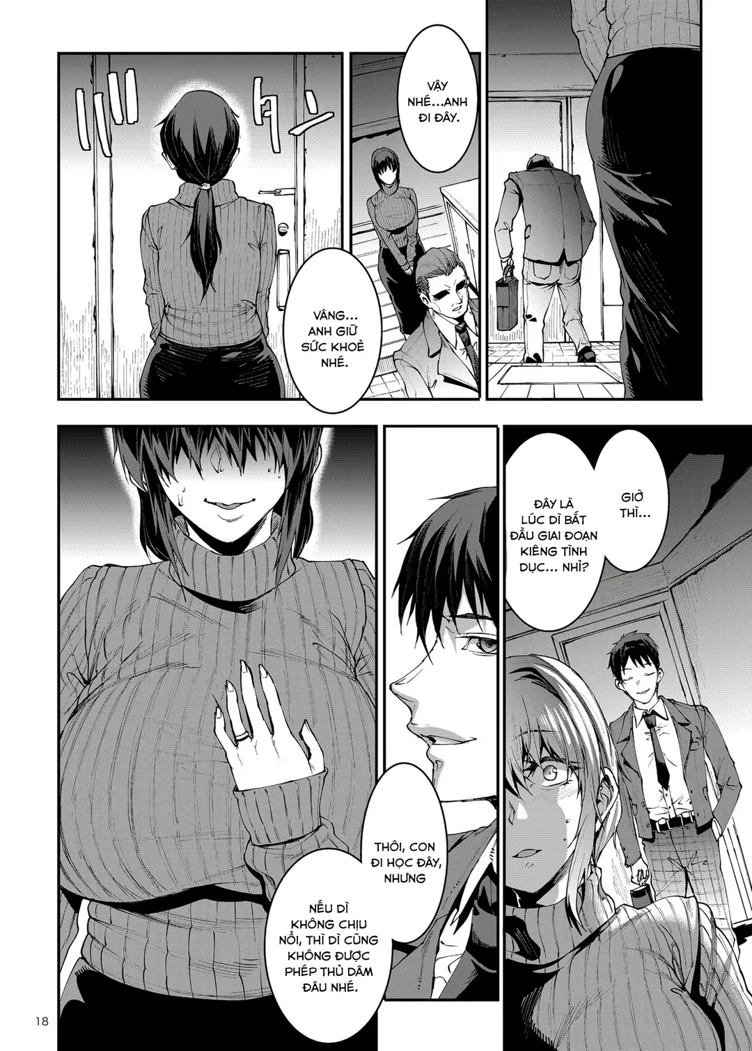 HentaiVN.net - Ảnh 18 - Married Woman Miyoko ~Evening of Lust~ - Chap 1