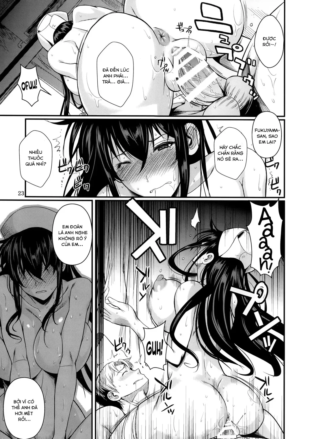 HentaiVN.net - Ảnh 24 - Suzuki-kun Fukuyama-san no Nakadashi Nurse - oneshot