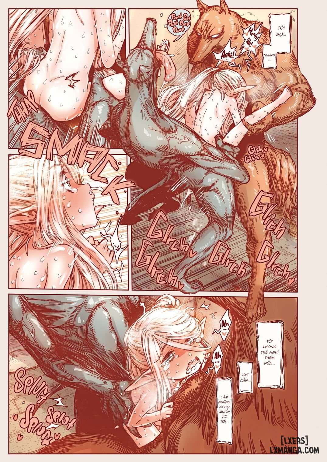 HentaiVN.net - Ảnh 35 - The Little Elf and the Savage Beastmen [J18] - 1_oneshot