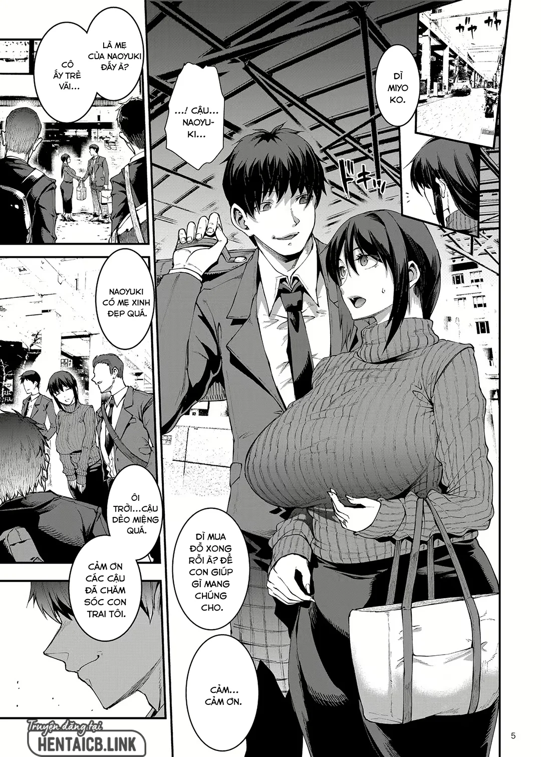 HentaiVN.net - Ảnh 5 - Married Woman Miyoko ~Evening of Lust~ - Chap 1
