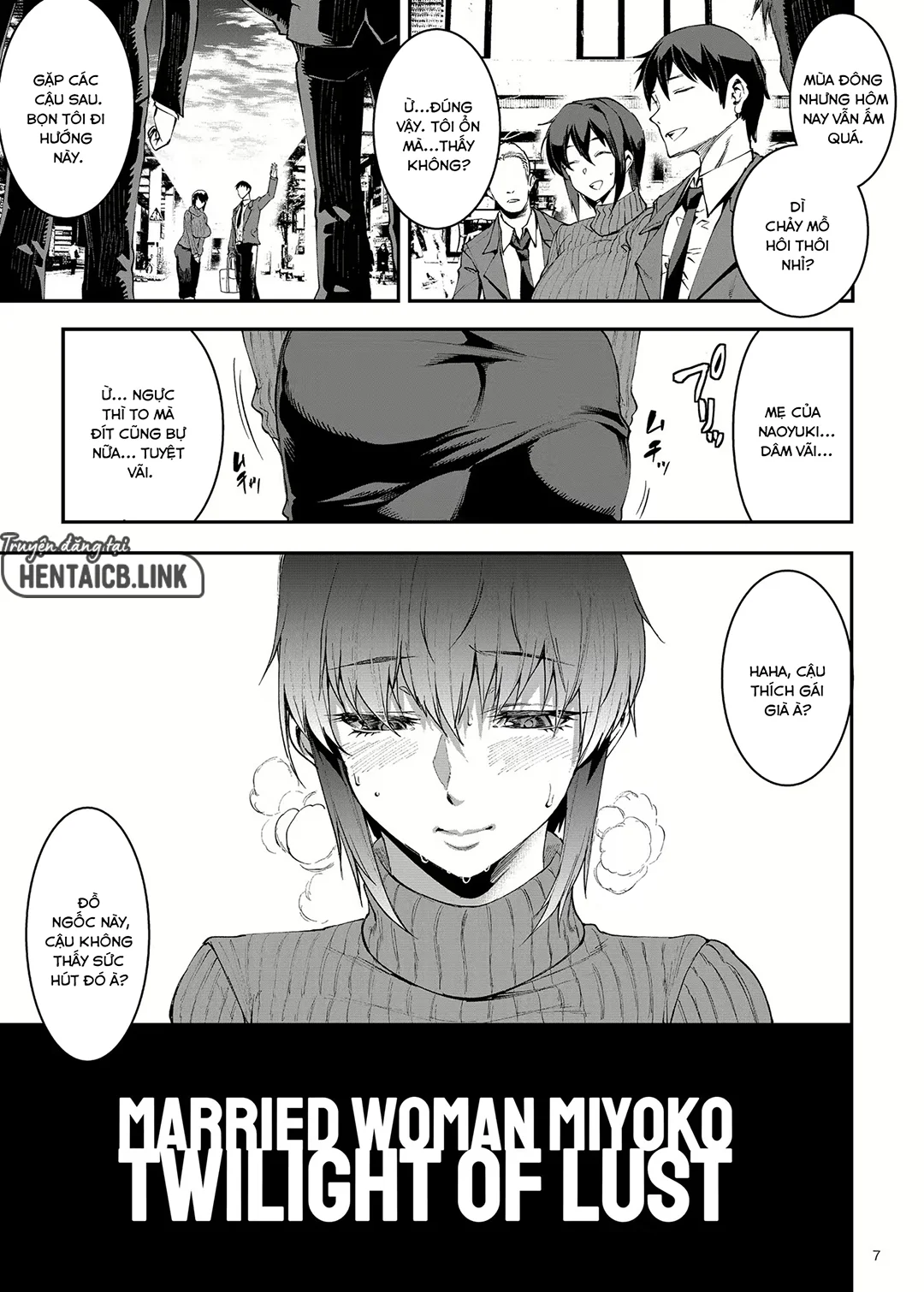 HentaiVN.net - Ảnh 7 - Married Woman Miyoko ~Evening of Lust~ - Chap 1