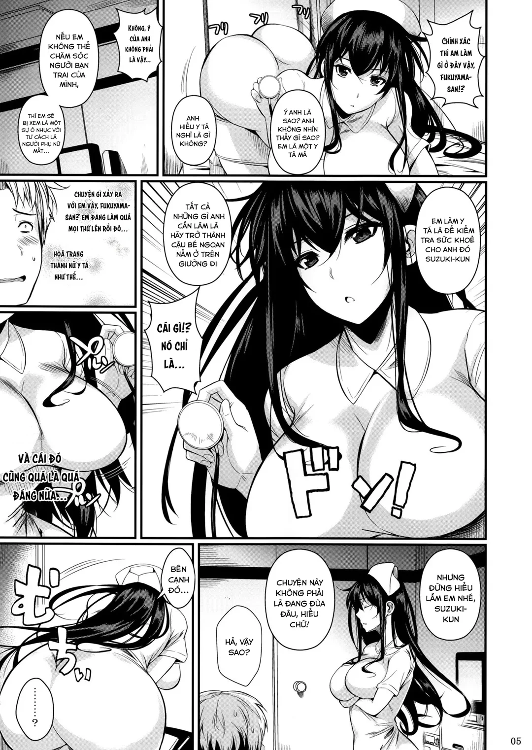 HentaiVN.net - Ảnh 6 - Suzuki-kun Fukuyama-san no Nakadashi Nurse - oneshot
