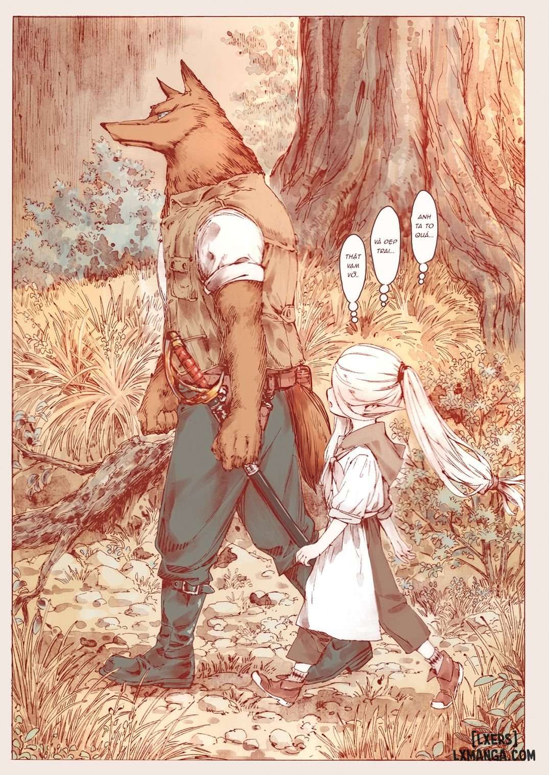 HentaiVN.net - Ảnh 9 - The Little Elf and the Savage Beastmen [J18] - 1_oneshot