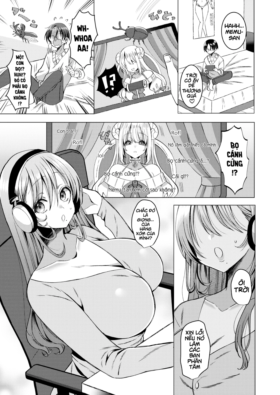 HentaiVN.net - Ảnh 3 - Nobody Told Me My Oshi Was Licking My Ear From Next Door! - Oneshot