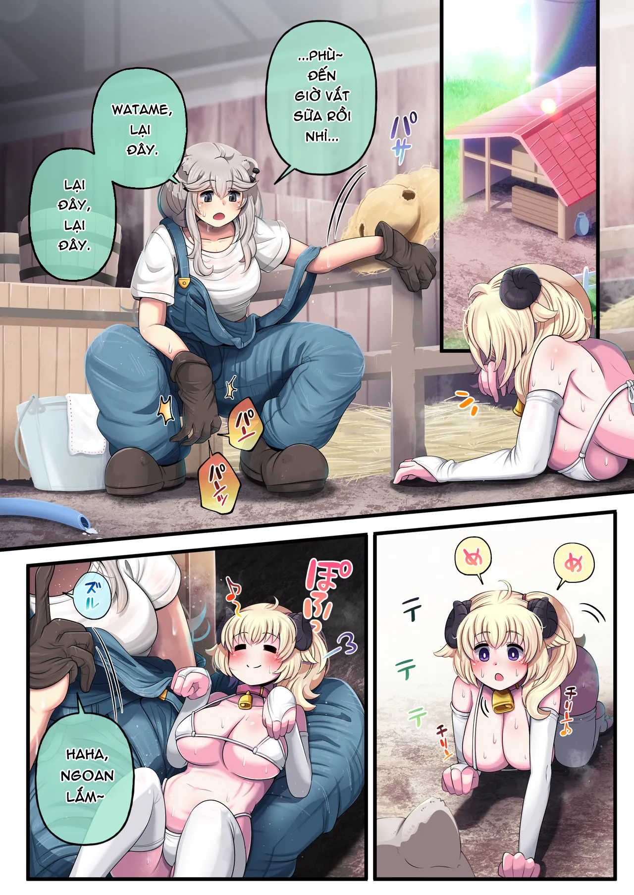 HentaiVN.net - Ảnh 3 - FutaShishi "chơi" cả thế giới - ShishixWata: Trang trại vắt sữa cừu Shishiro
