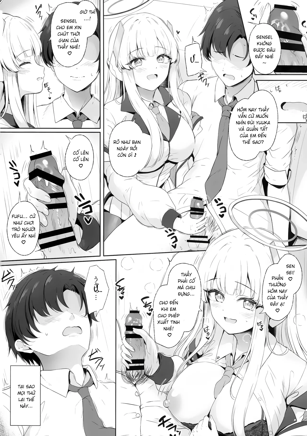 HentaiVN.net - Ảnh 3 - Sensei, chuyện quản lý cứ để em lo ạ! ♡ - One shot khô dái