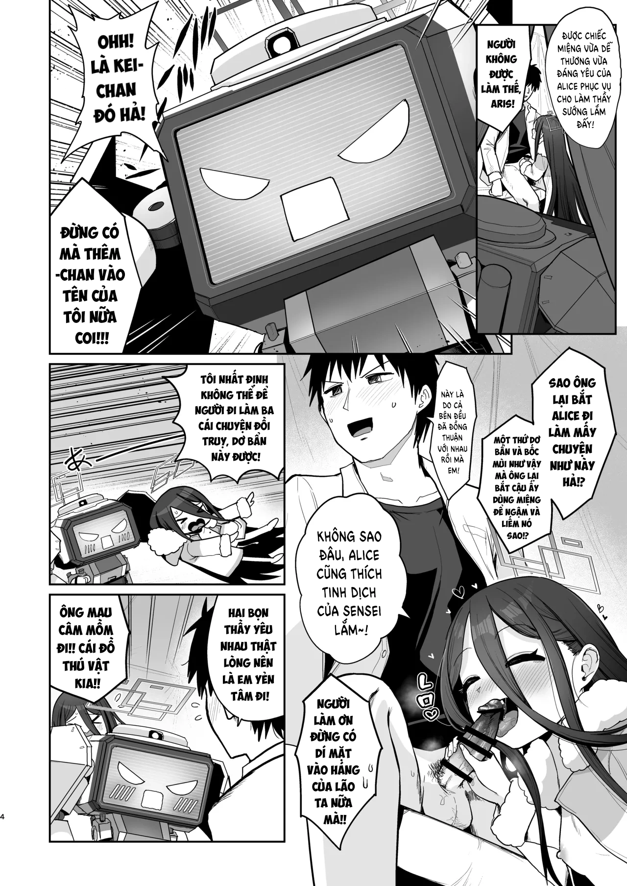 HentaiVN.net - Ảnh 3 - Alice & Kei, Thăng hoa đến cực hạng - Threesome 2 con robot 🤖
