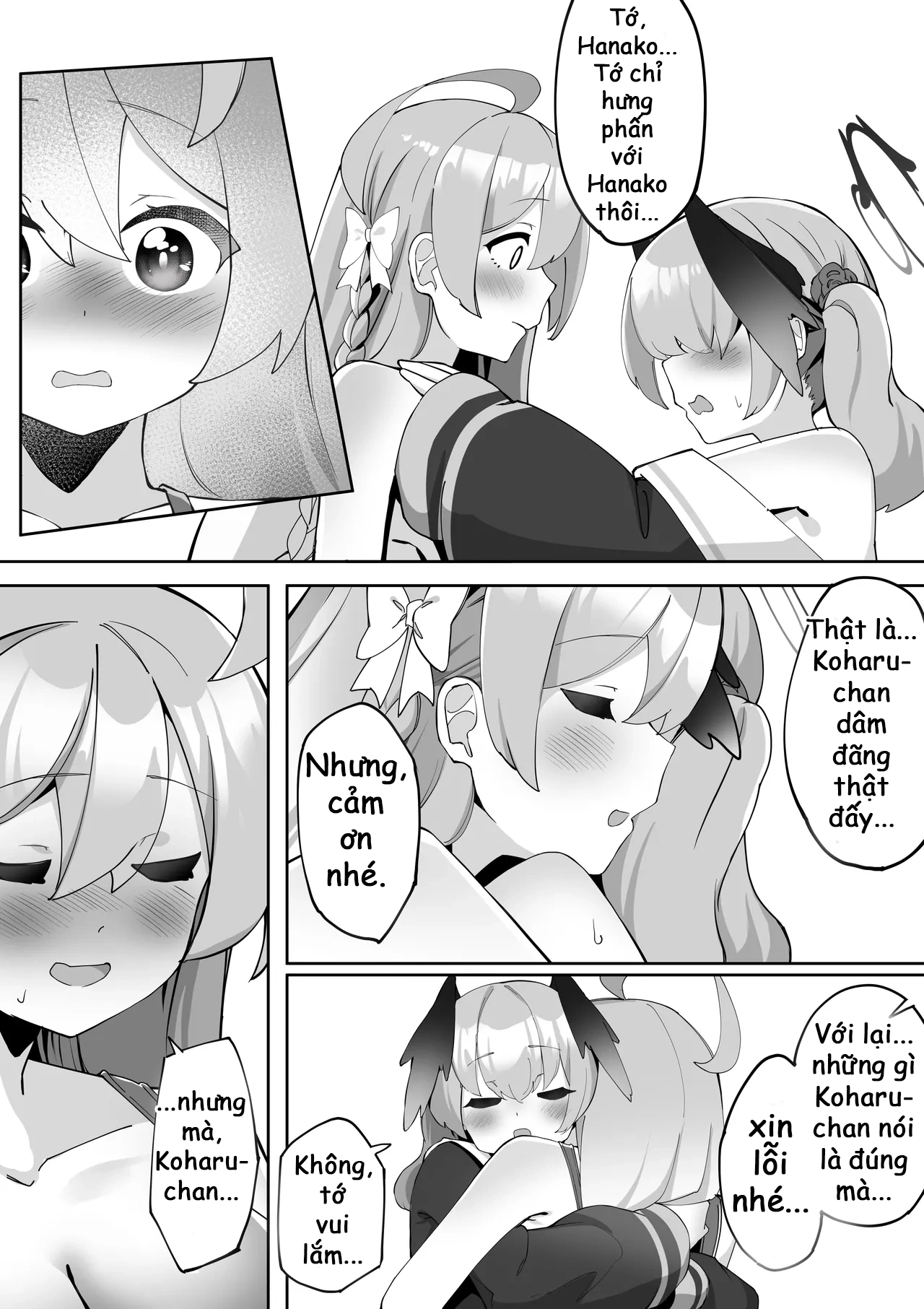 HentaiVN.net - Ảnh 3 - Futanari Koharu-chan vs Hanako-chan Manga - Chap 3