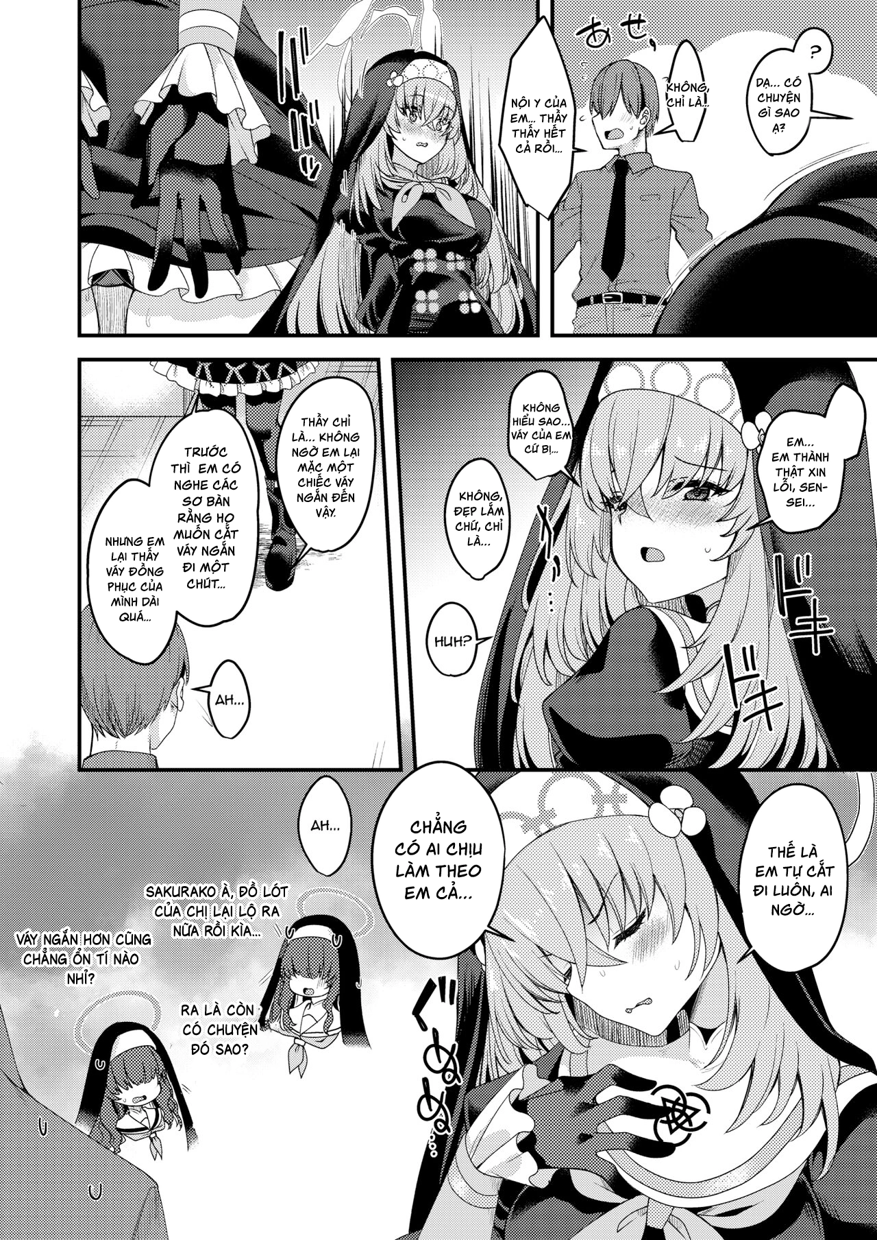 HentaiVN.net - Ảnh 3 - Sakurako chẳng hề hay biết. - One shot khô dái