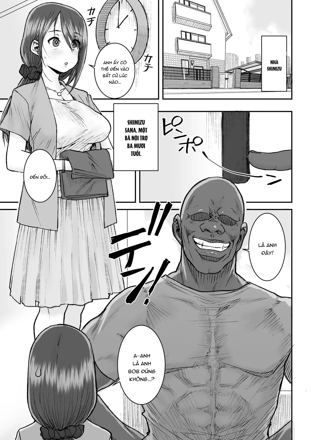 HentaiVN.net - Ảnh 2 - Đụ Tàn Bạo Với Anh Chàng Cơ Bắp Khi Chồng Vắng Nhà - Oneshot