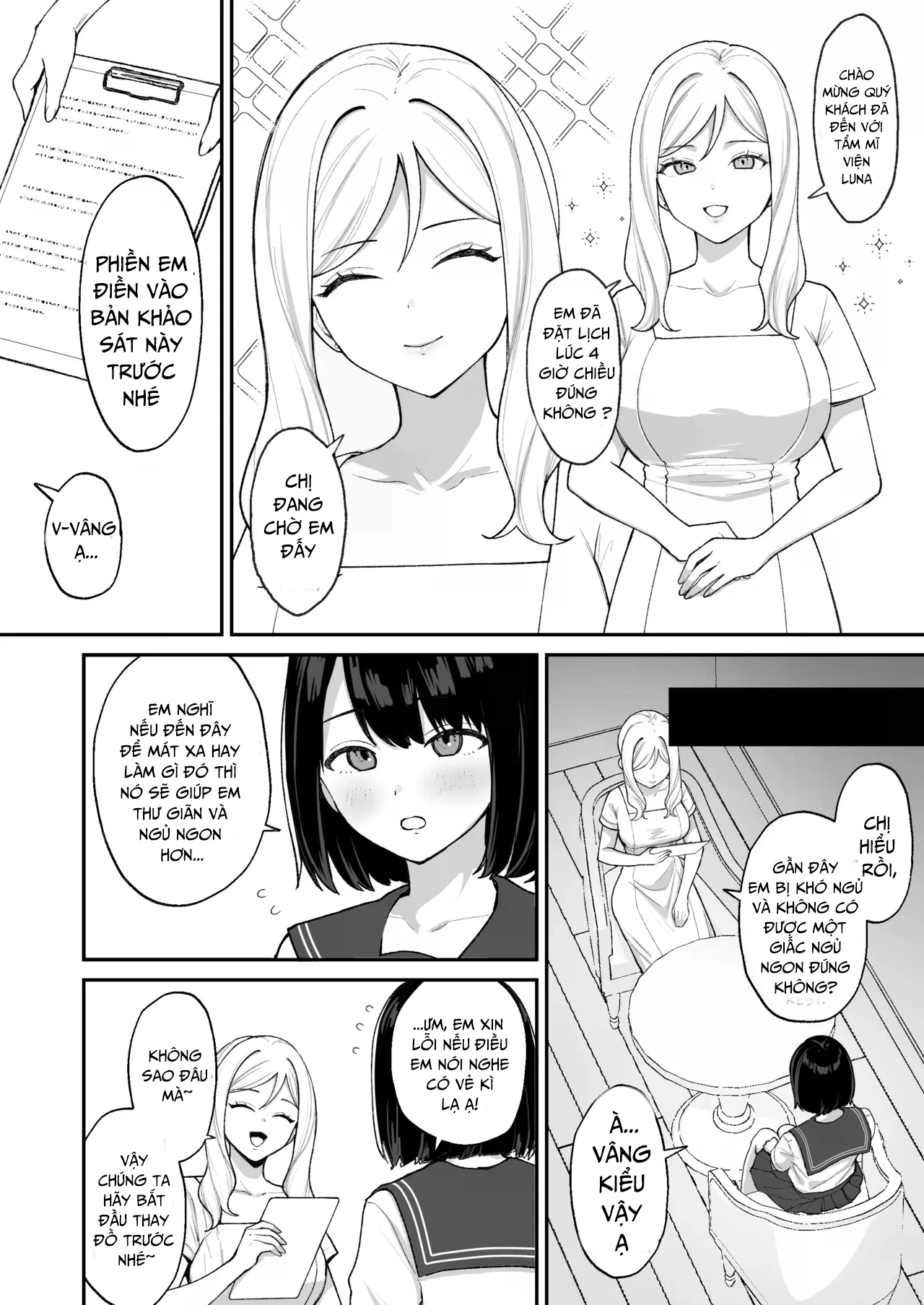HentaiVN.net - Ảnh 3 - Trải nghiệm khó quên với ở tiệm massage futa - Oneshot