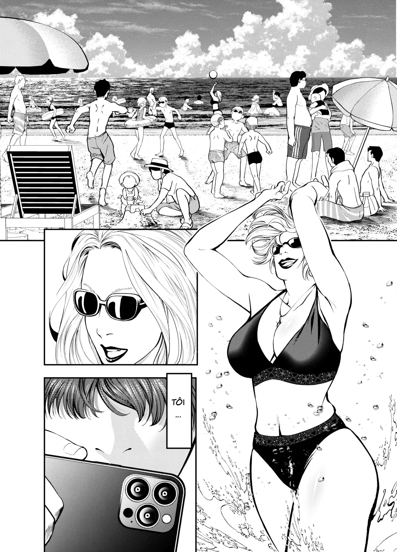 HentaiVN.net - Ảnh 3 - Ở nhà nghỉ bãi biển cùng dì - Oneshot