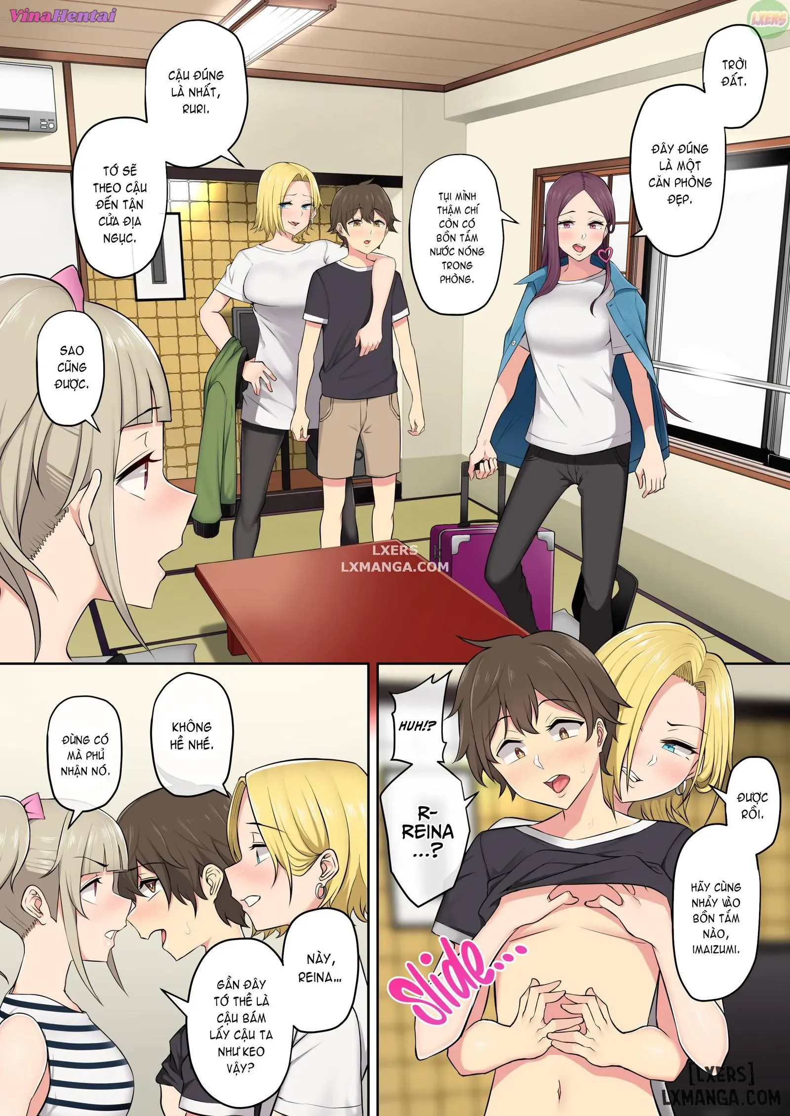 HentaiVN.net - Ảnh 20 - Imaizumi đưa cả bầy Gyaru về nhà mình - Chapter 2