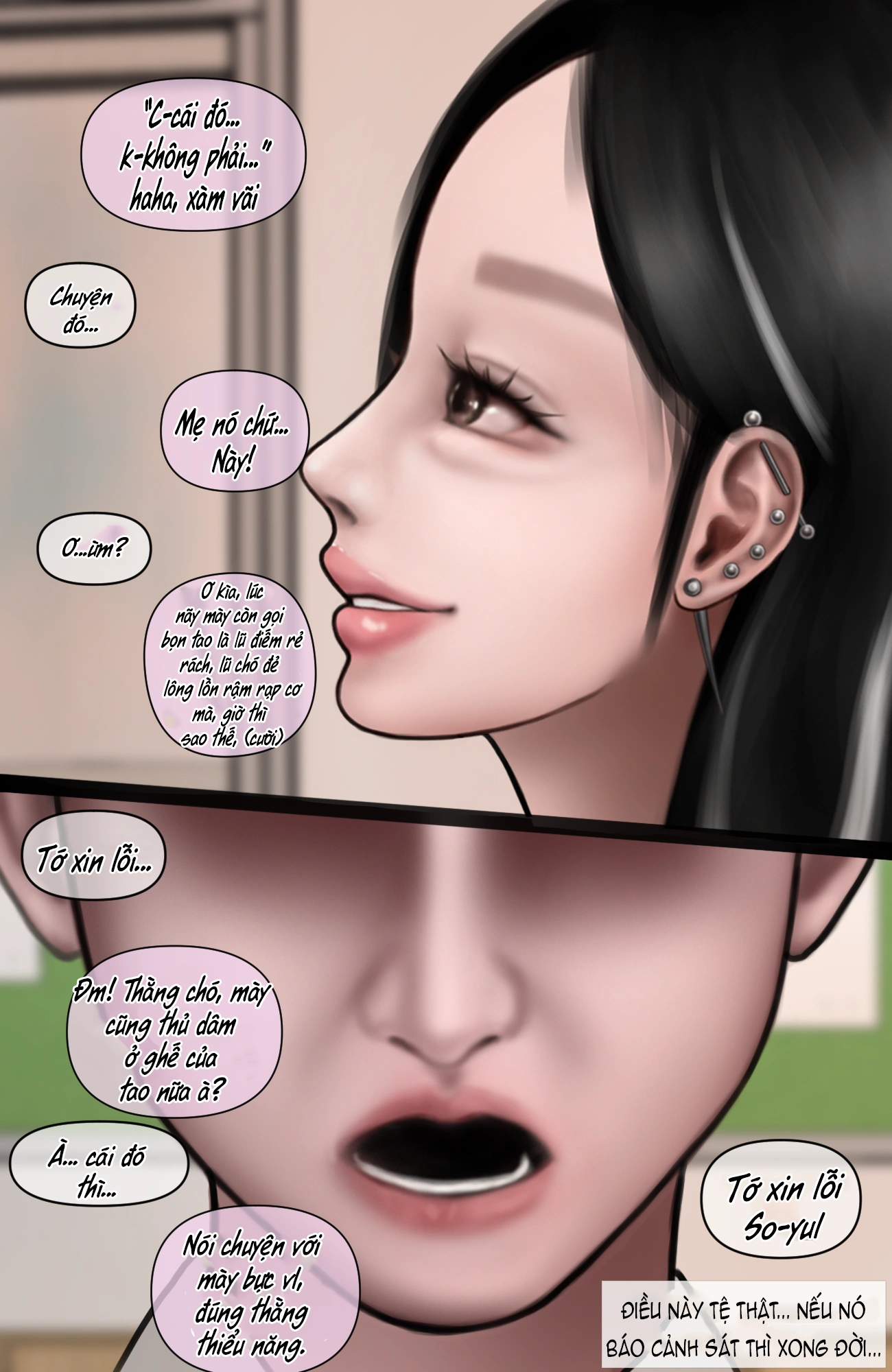 HentaiVN.net - Ảnh 21 - Gái Du Côn X Wibu Đụt Cận Trĩ - Chap 1