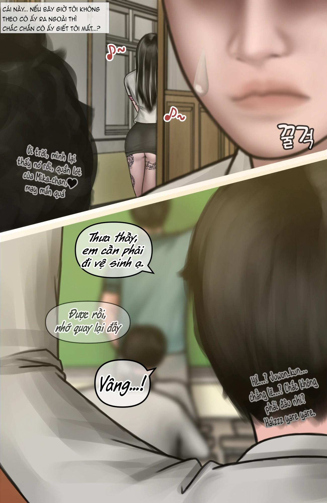 HentaiVN.net - Ảnh 20 - Gái Du Côn X Wibu Đụt Cận Trĩ - Chap 2