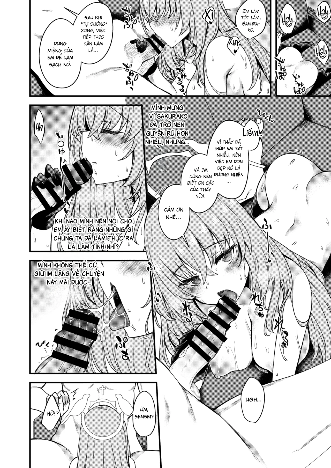 HentaiVN.net - Ảnh 21 - Sakurako chẳng hề hay biết. - One shot khô dái