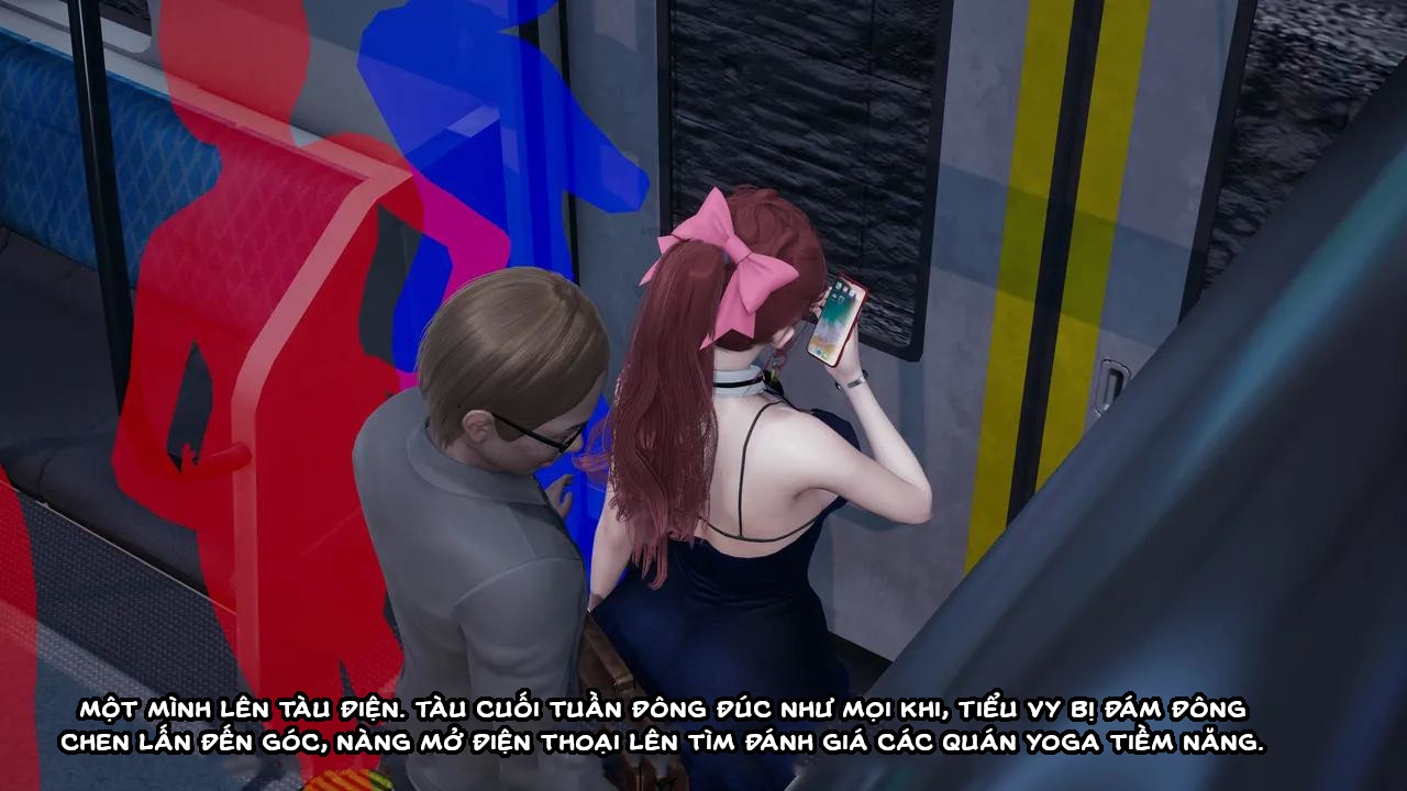 HentaiVN.net - Ảnh 4 - Cô bạn gái Tiểu Vy bị ngốc của tôi. - Chapter 10.5: Yoga cùng học trưởng!