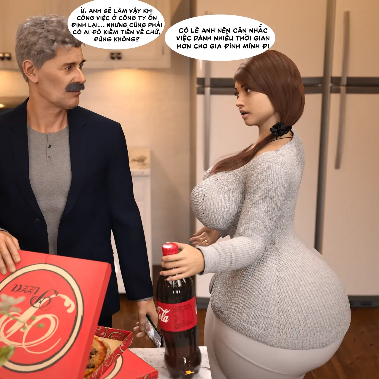 HentaiVN.net - Ảnh 17 - Farrahs và Damons Vacation [Rev2019] - Dinner time .1