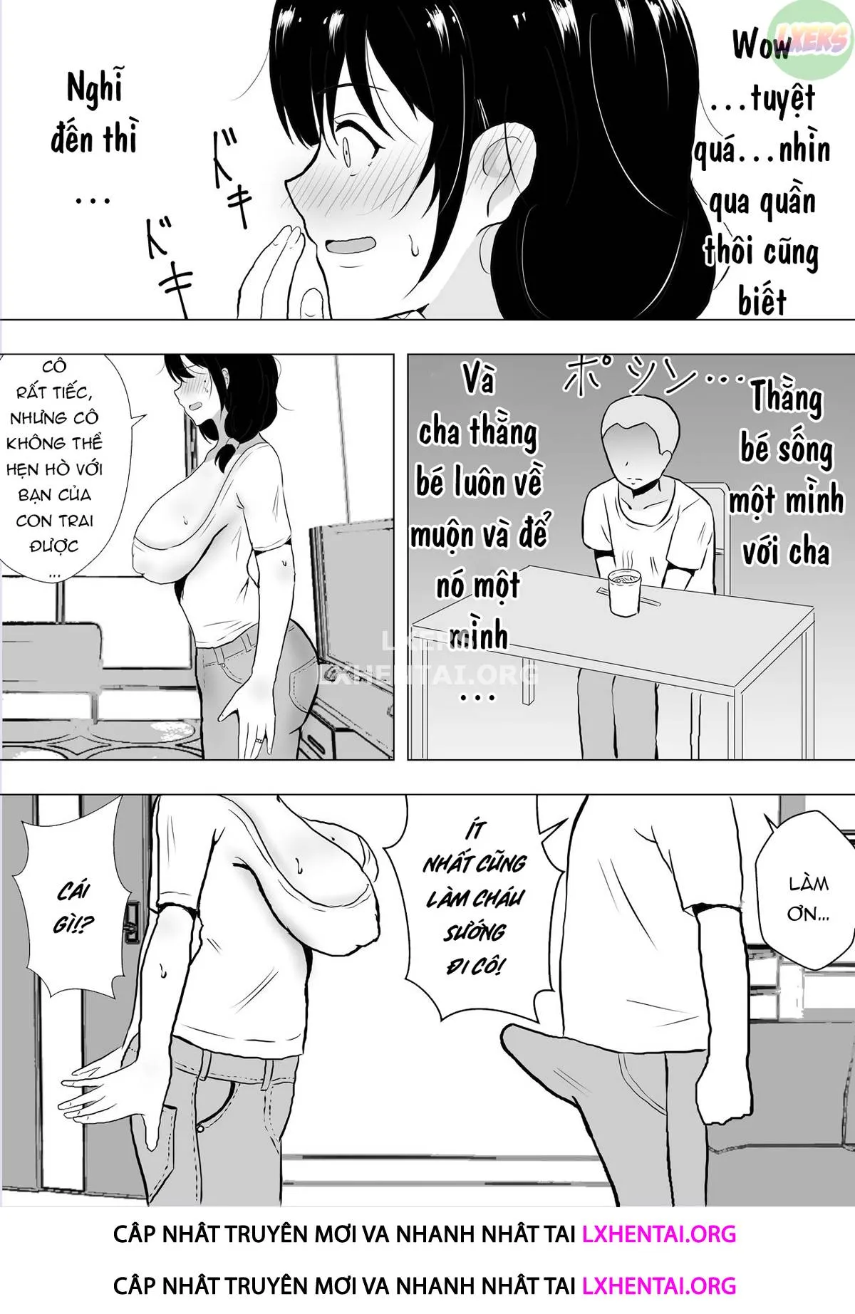 HentaiVN.net - Ảnh 21 - TomoKano Kaa-chan~ Daisuki na Ore no Hahaoya wa Aho na Shinyuu no Kanojo~ [My Mom Is My Friend's Girlfriend] - Chap 1