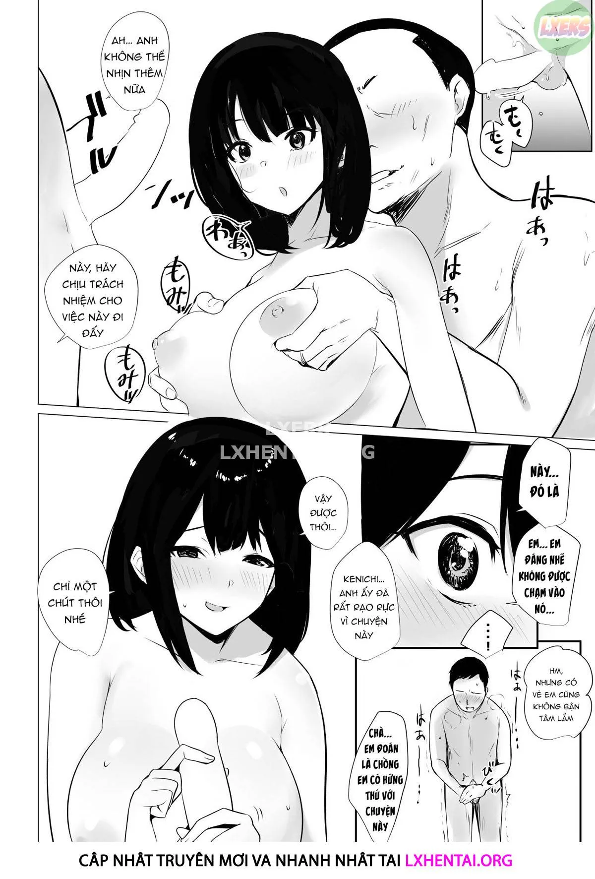 HentaiVN.net - Ảnh 21 - Boku dake ni Amaesasete Kureru Kyonyuu JK Tsuma o Hoka no Otoko ni Dakasete Mita - Chap 2