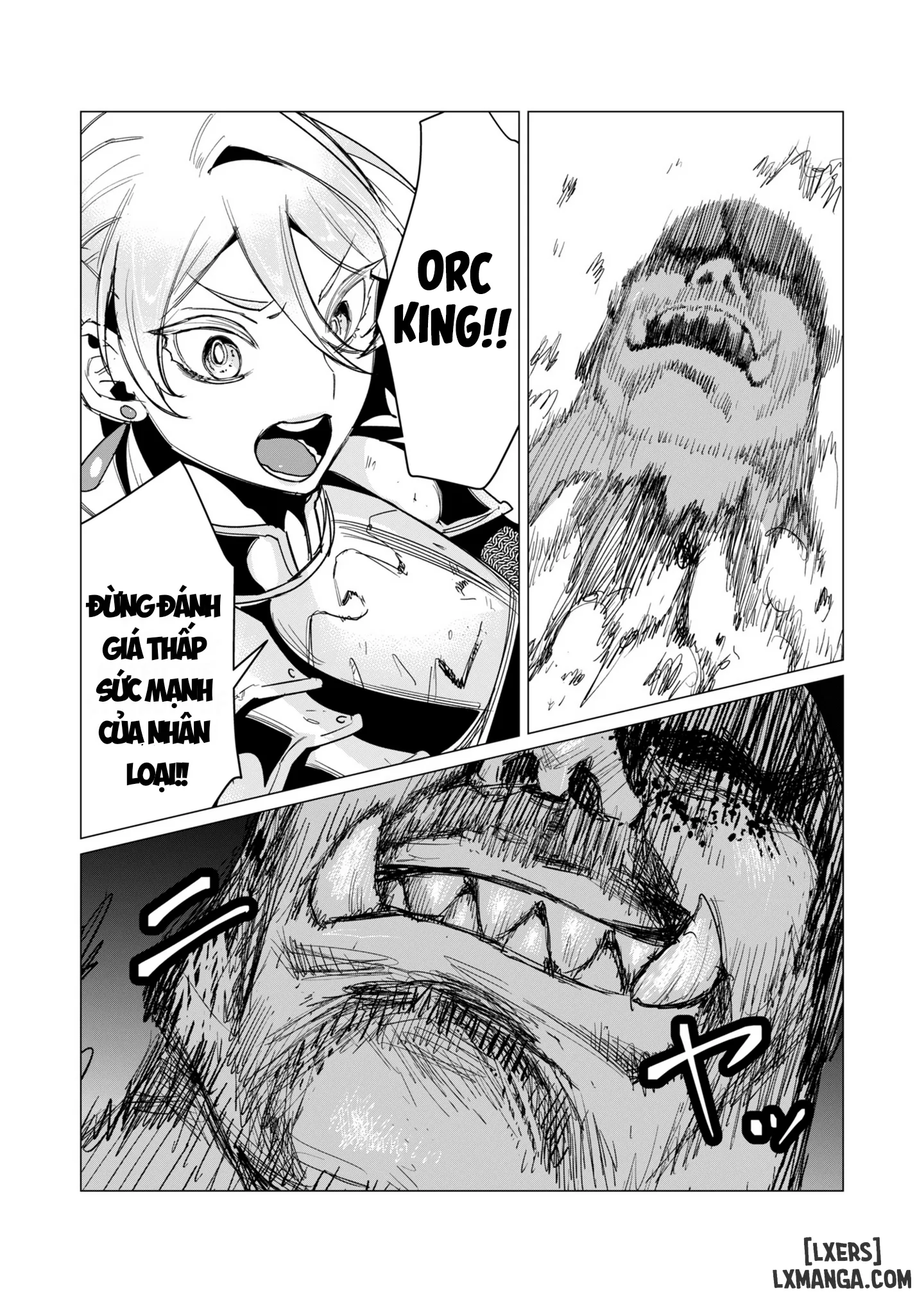 HentaiVN.net - Ảnh 21 - Vị Anh Hùng Muốn “Vợ Người Ta” Làm Phần Thưởng - Chap 11: Dũng Sĩ x Nữ Hiệp Sĩ x Orc King(Phần 2)