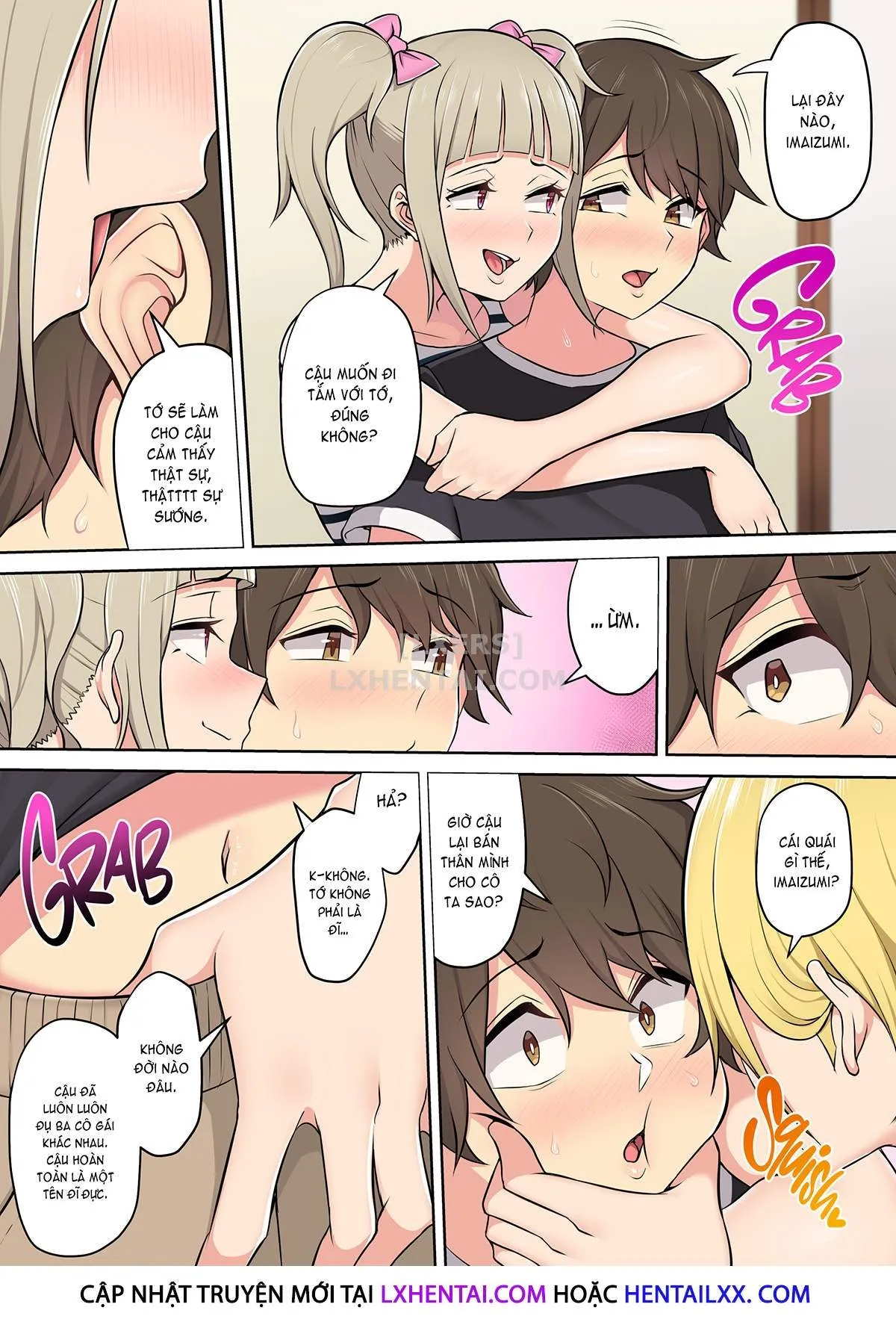 HentaiVN.net - Ảnh 21 - Imaizumi đưa cả bầy Gyaru về nhà mình - Chap 2