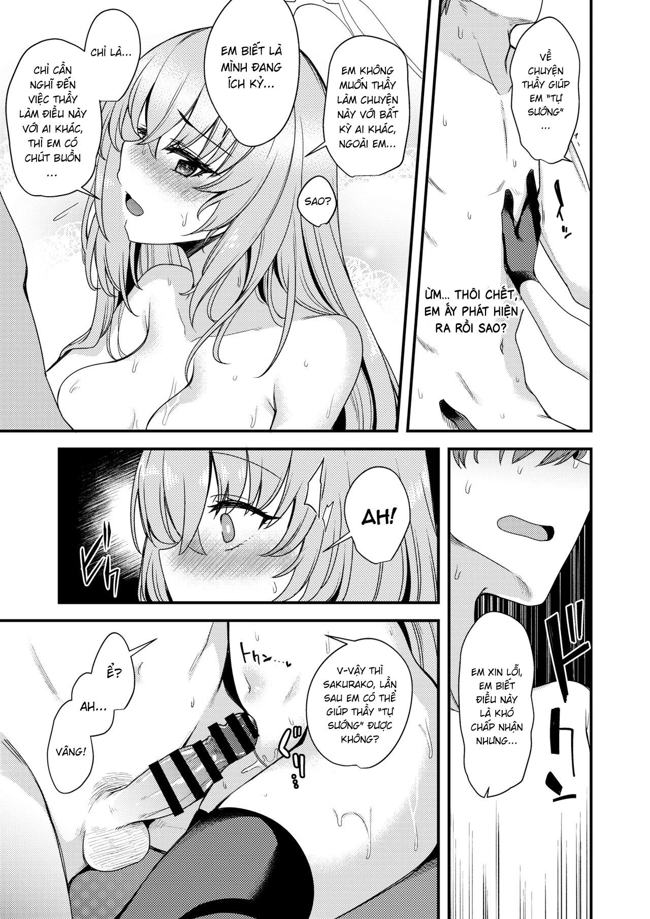 HentaiVN.net - Ảnh 22 - Sakurako chẳng hề hay biết. - One shot khô dái