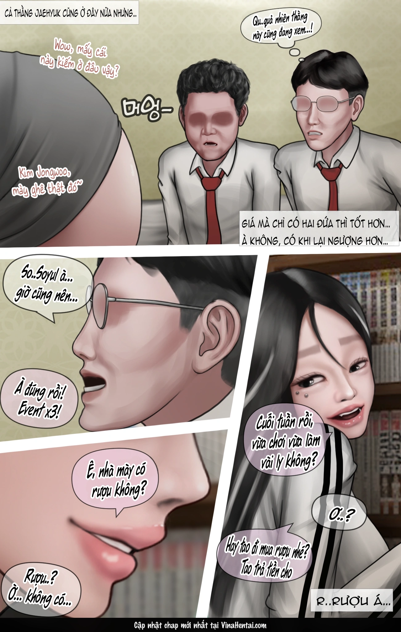 HentaiVN.net - Ảnh 25 - Gái Du Côn X Wibu Đụt Cận Trĩ - Chap 9.1