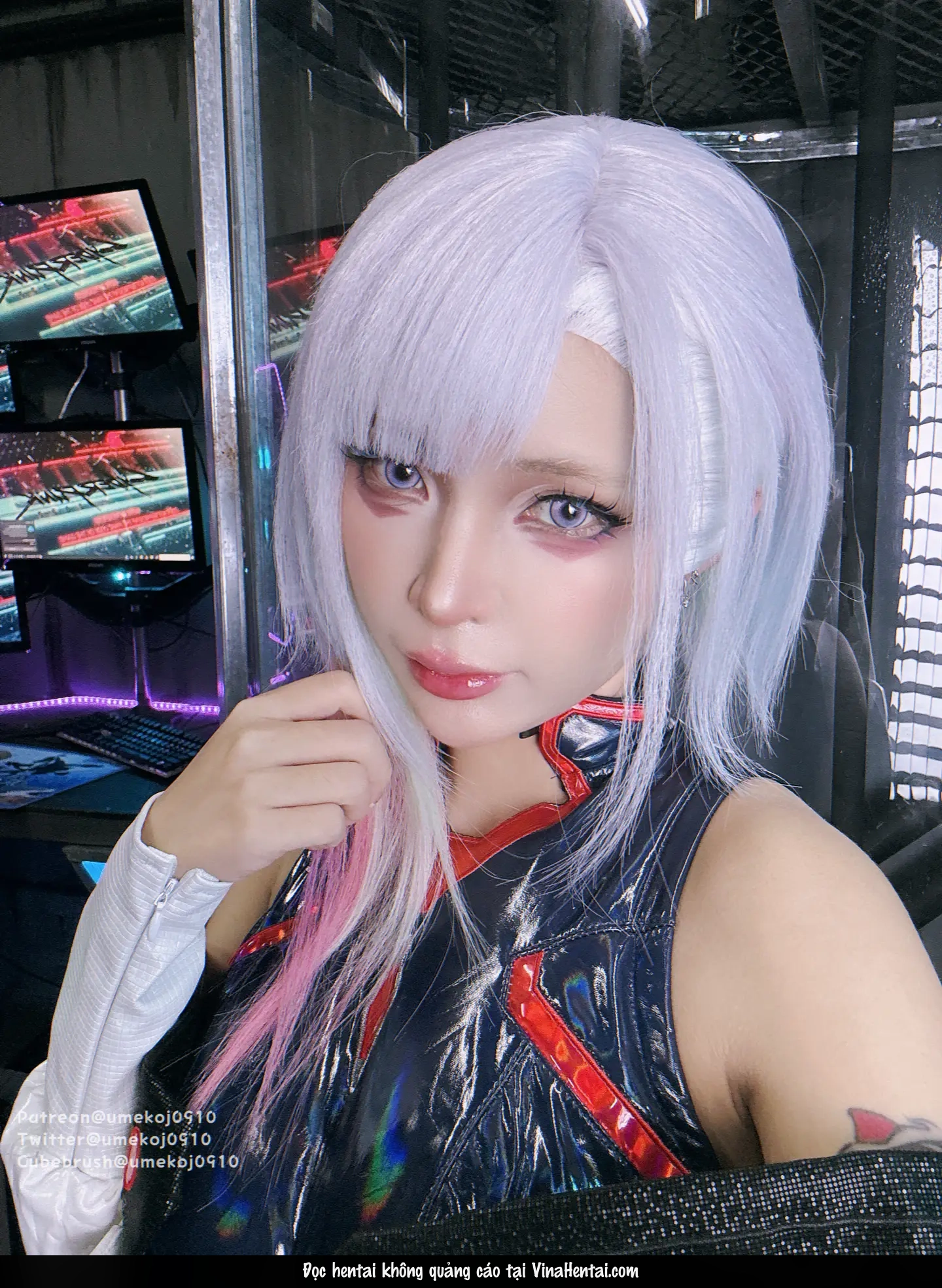 HentaiVN.net - Ảnh 28 - UmekoJ Cosplay Lucy Cyberpunk Edgerunner - Chương 1