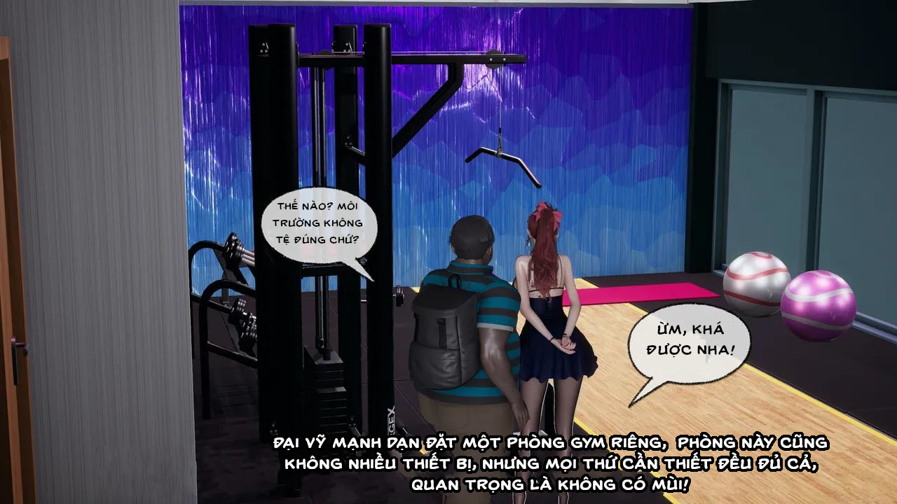 HentaiVN.net - Ảnh 23 - Cô bạn gái Tiểu Vy bị ngốc của tôi. - Chapter 10.5: Yoga cùng học trưởng!