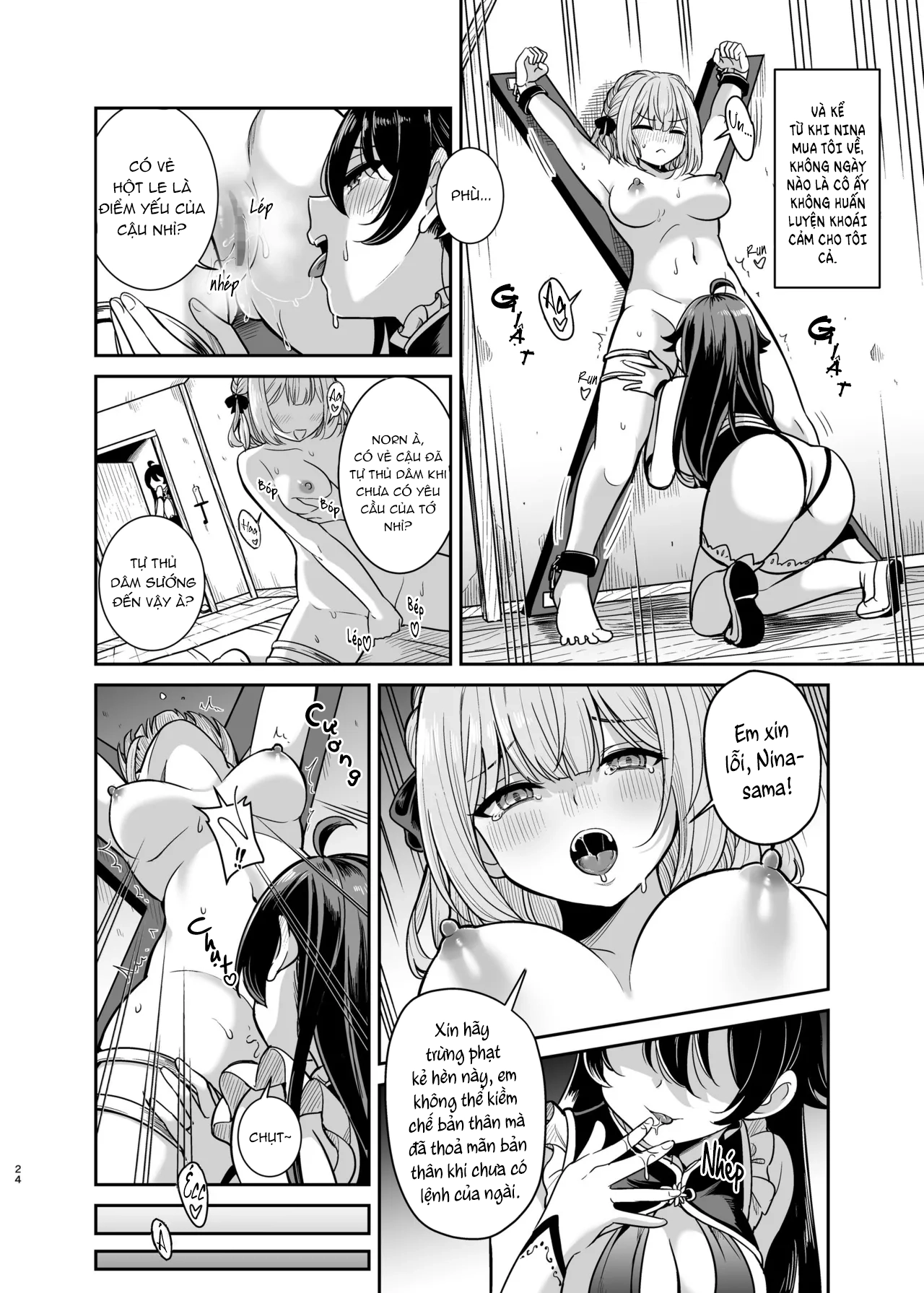 HentaiVN.net - Ảnh 23 - Khoá Huấn Luyện Nô Lệ Tình Dục Của Cô Chủ Yandere - oneshot