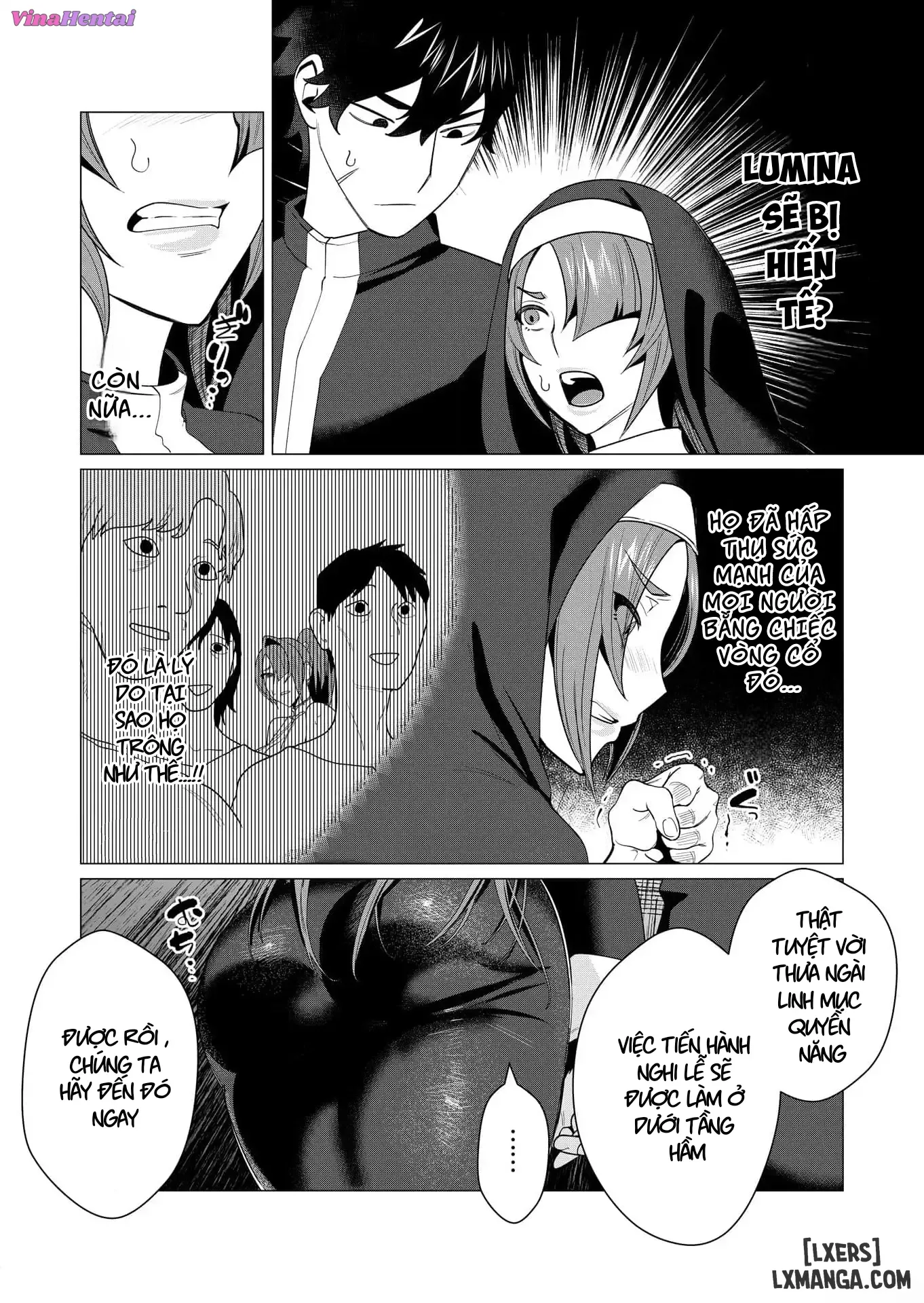 HentaiVN.net - Ảnh 22 - Vị Anh Hùng Muốn “Vợ Người Ta” Làm Phần Thưởng - Chap 4 : Giáo phái EXIA