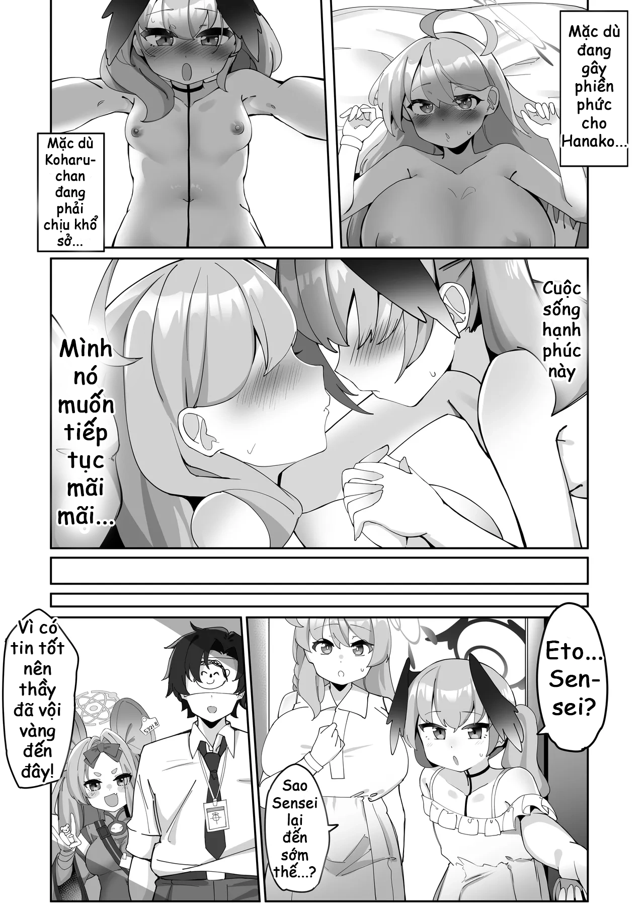 HentaiVN.net - Ảnh 23 - Futanari Koharu-chan vs Hanako-chan Manga - Chap 3
