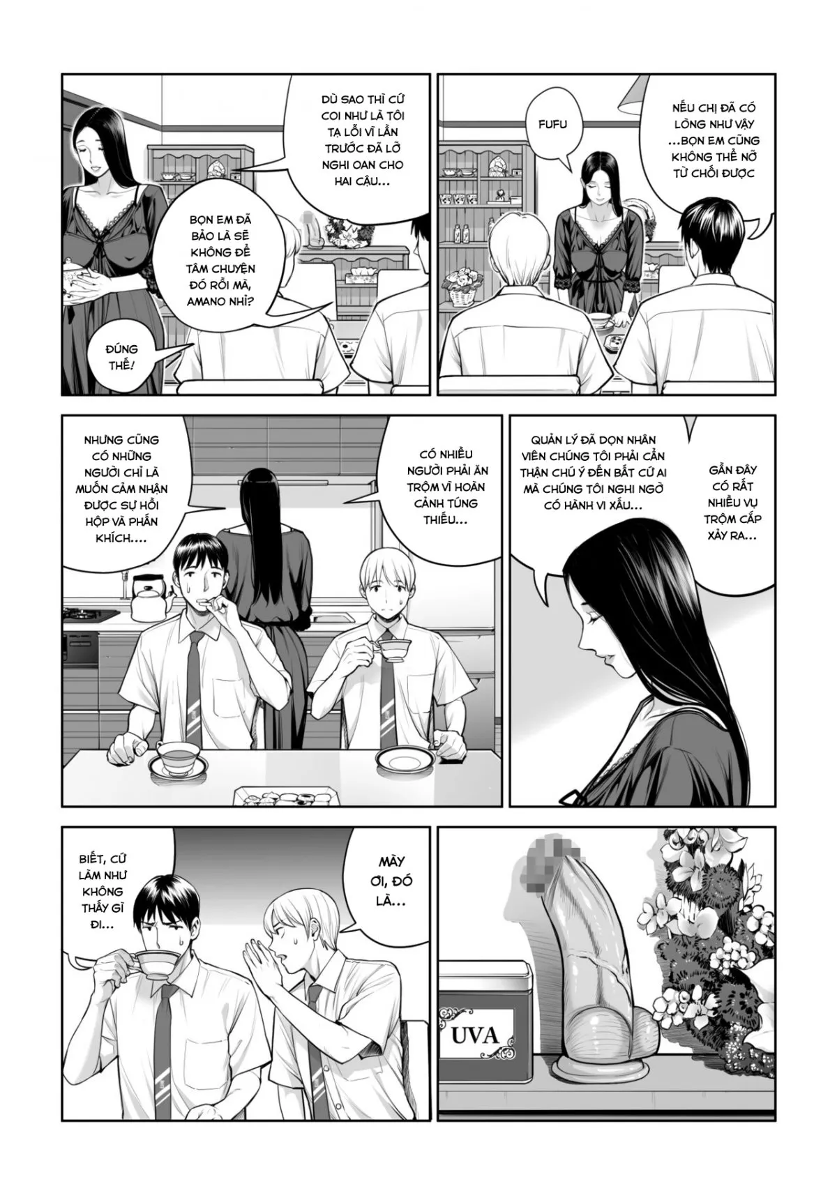HentaiVN.net - Ảnh 22 - Kurokami Onna no Fudeoroshi ~Himitsu no Heya de Nakadashi Sasete Ageru wa~ - Oneshot