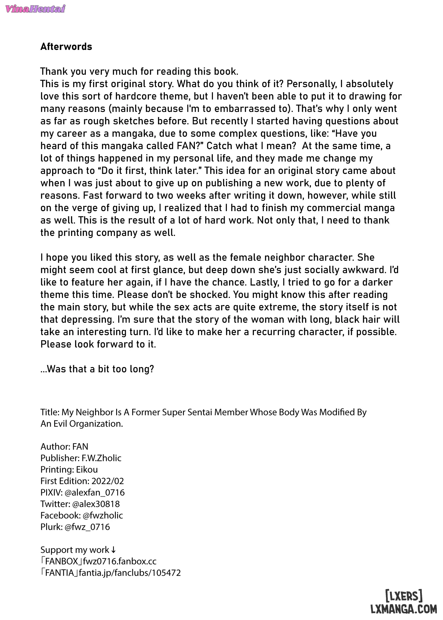 HentaiVN.net - Ảnh 22 - My Neighbor Is a Former Super Sentai Member Whose Body Was Modified by an Evil Organization - Chap 1