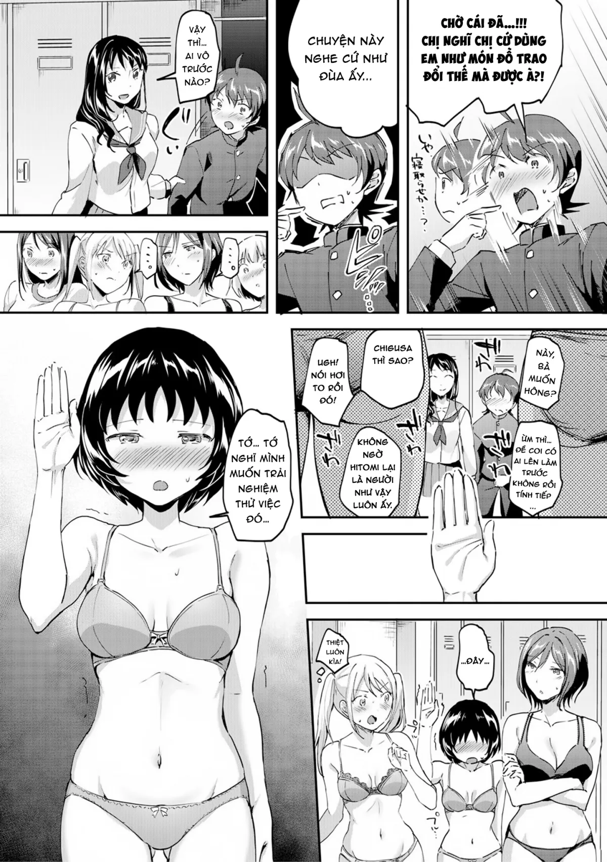 HentaiVN.net - Ảnh 22 - Nào chị em ta cùng hấp diêm! [Let’s Gyaku Rape, Let's Reverse Rape, Let’s逆レイプ] - Chap 1: Bị cô người yêu úp bô!