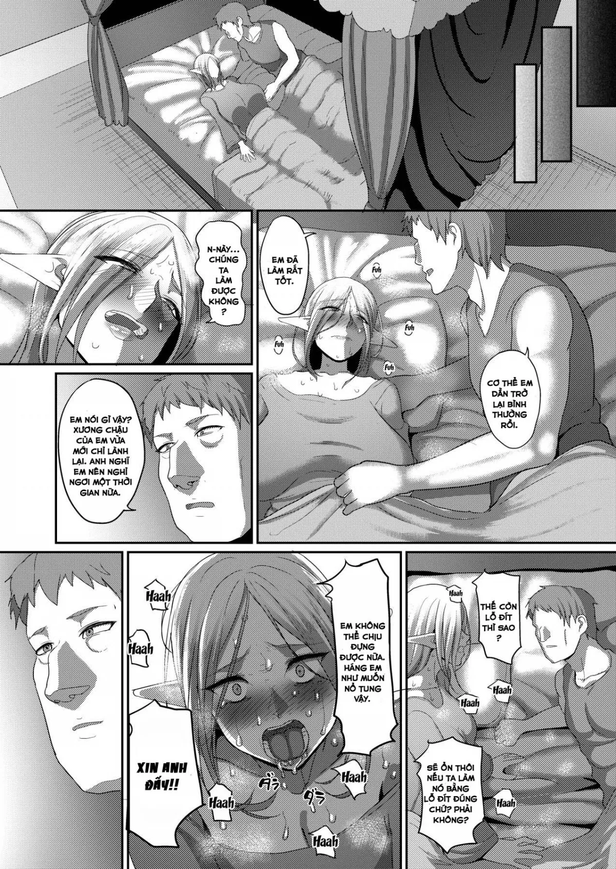 HentaiVN.net - Ảnh 22 - Takabisha Elf Kyousei Konin - Chap 4