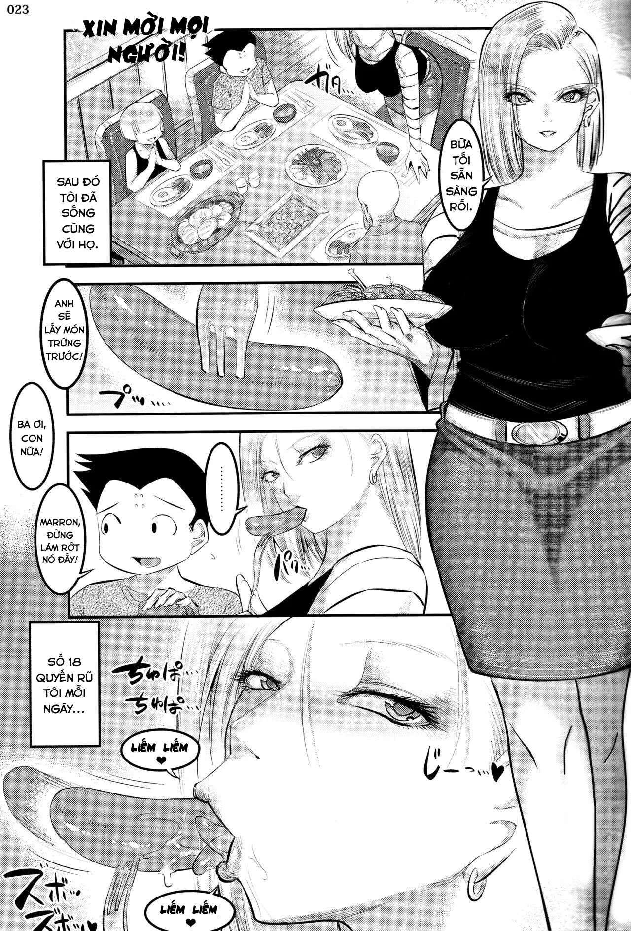 HentaiVN.net - Ảnh 22 - A Story About How Android 18 Squeezes Me Dry Everyday (Dragon Ball Z) [18号に毎日無理やりザーメン搾り取られる本 (ドラゴンボールZ)] - Oneshot