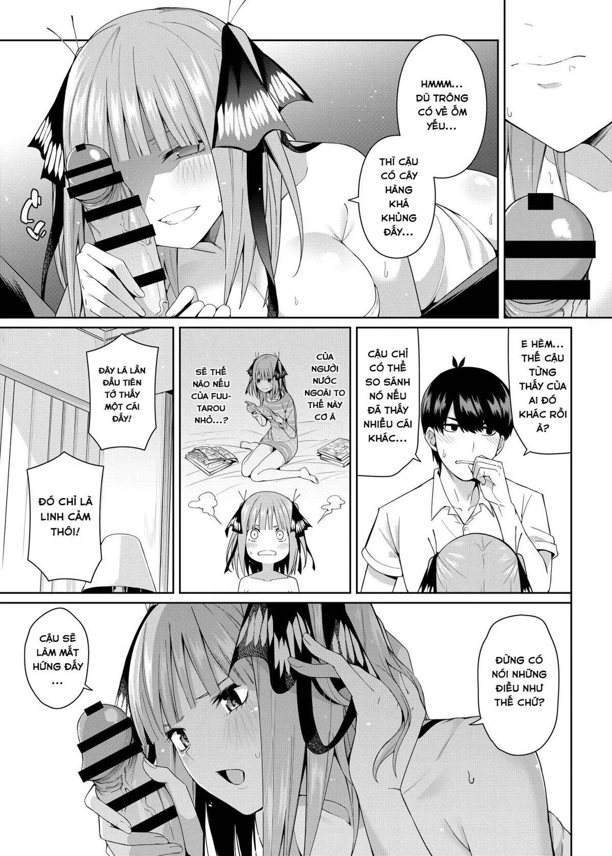HentaiVN.net - Ảnh 22 - Nibun no Yuudou (Gotoubun no Hanayome) [Half Seduction] - Oneshot