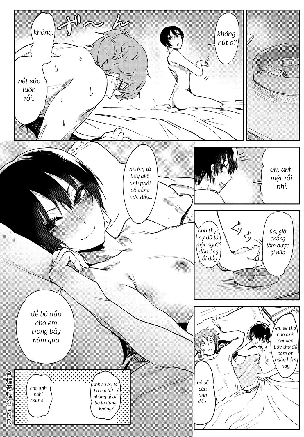 HentaiVN.net - Ảnh 22 - Làn khói tình cờ (điếu thuốc ngẫu nhiên) - oneshot