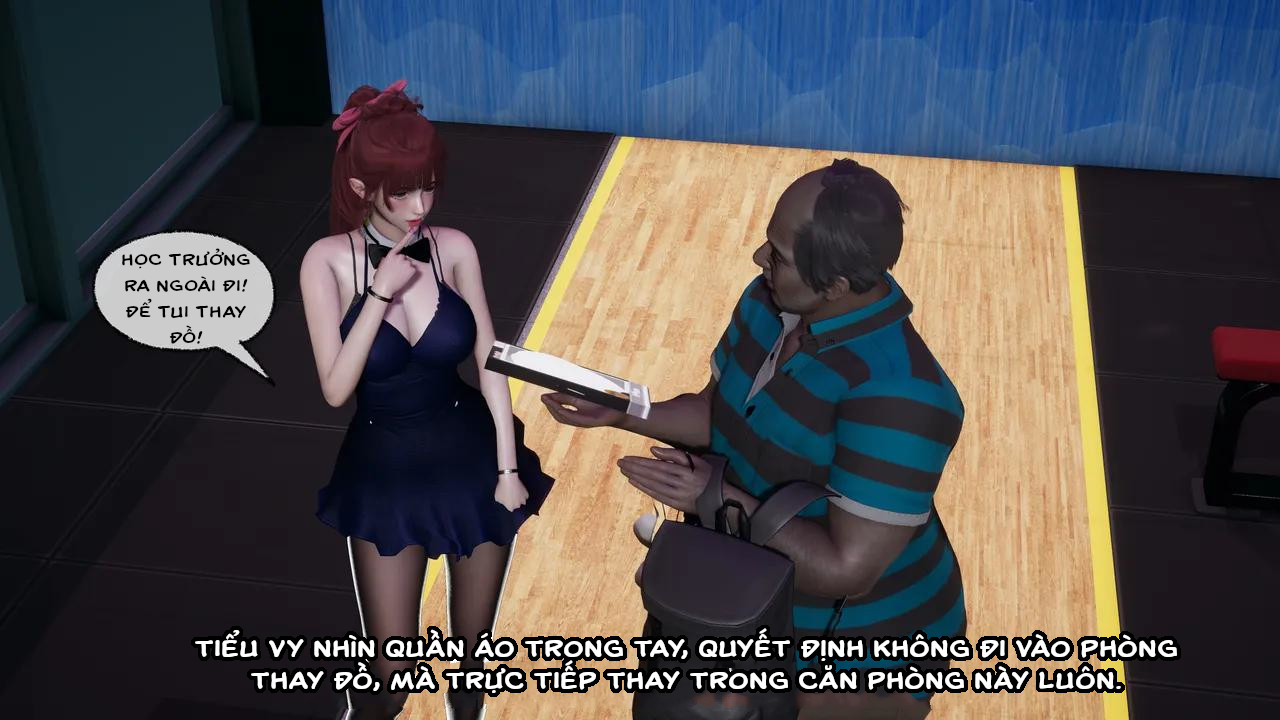 HentaiVN.net - Ảnh 28 - Cô bạn gái Tiểu Vy bị ngốc của tôi. - Chapter 10.5: Yoga cùng học trưởng!
