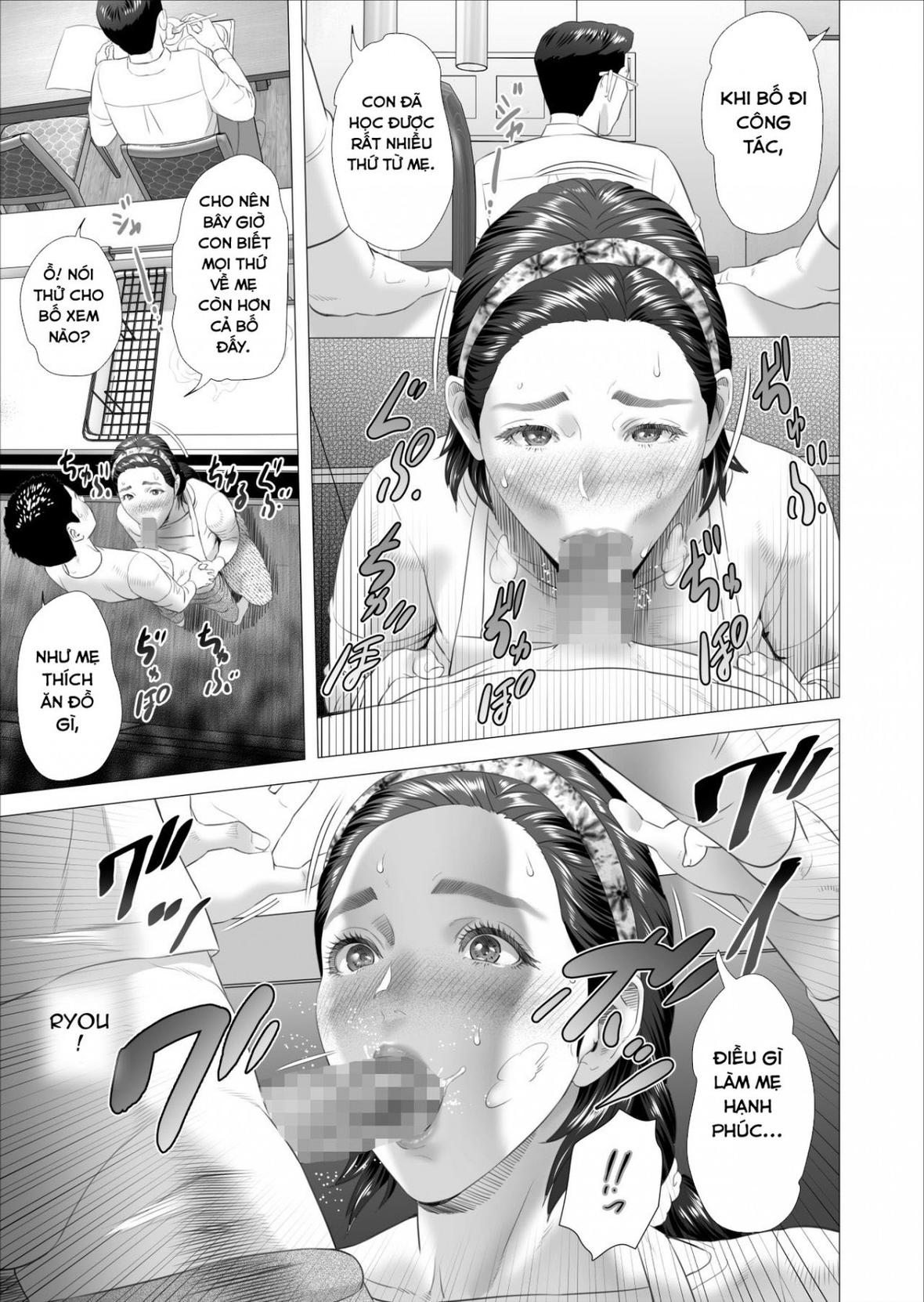 HentaiVN.net - Ảnh 23 - Kinjo Yuuwaku Musuko ni Otto no Soba de Dakareru Haha Hen - Chap 1