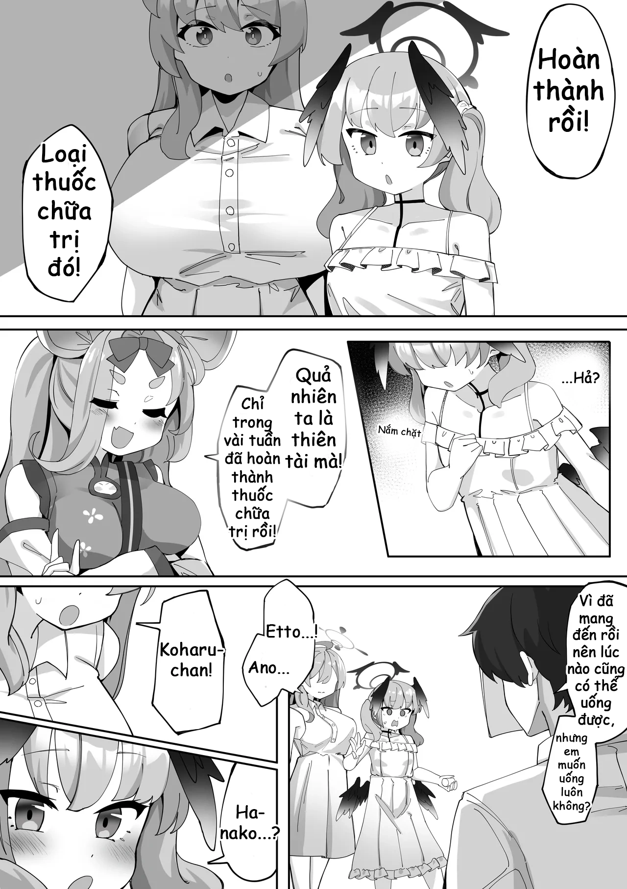 HentaiVN.net - Ảnh 24 - Futanari Koharu-chan vs Hanako-chan Manga - Chap 3