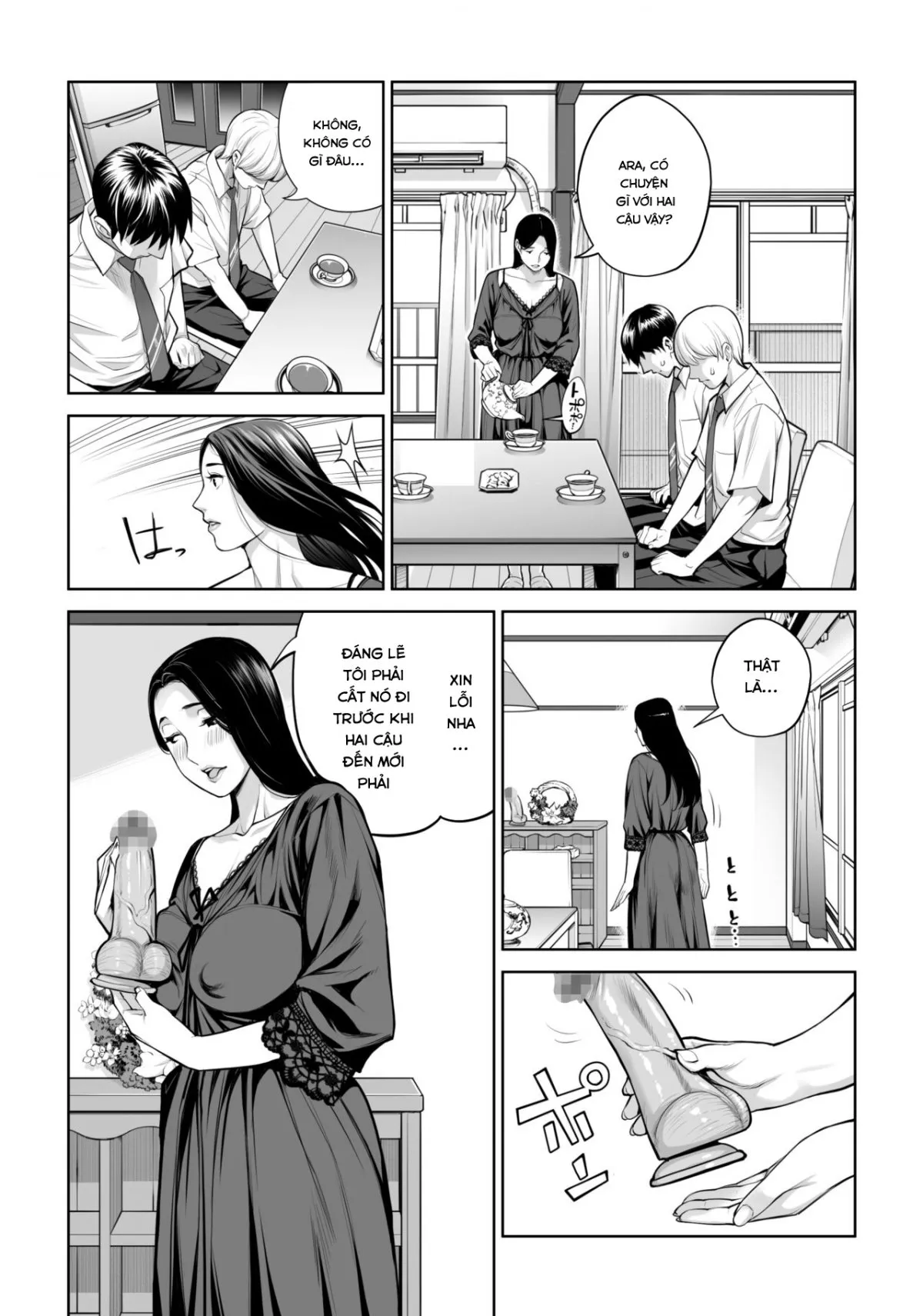 HentaiVN.net - Ảnh 23 - Kurokami Onna no Fudeoroshi ~Himitsu no Heya de Nakadashi Sasete Ageru wa~ - Oneshot
